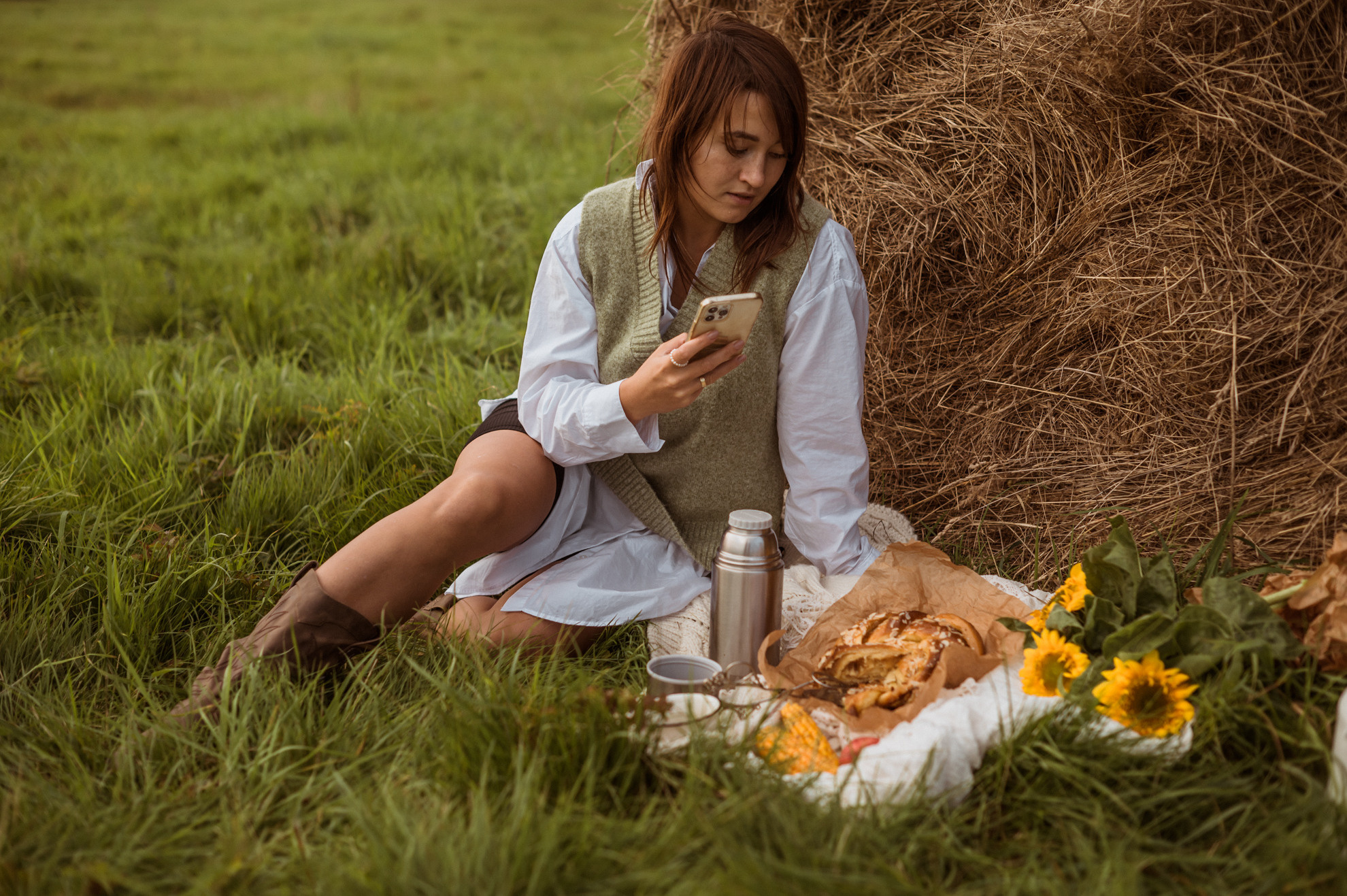 Picknick im Feld. Fotografin in Leipzig Dresden