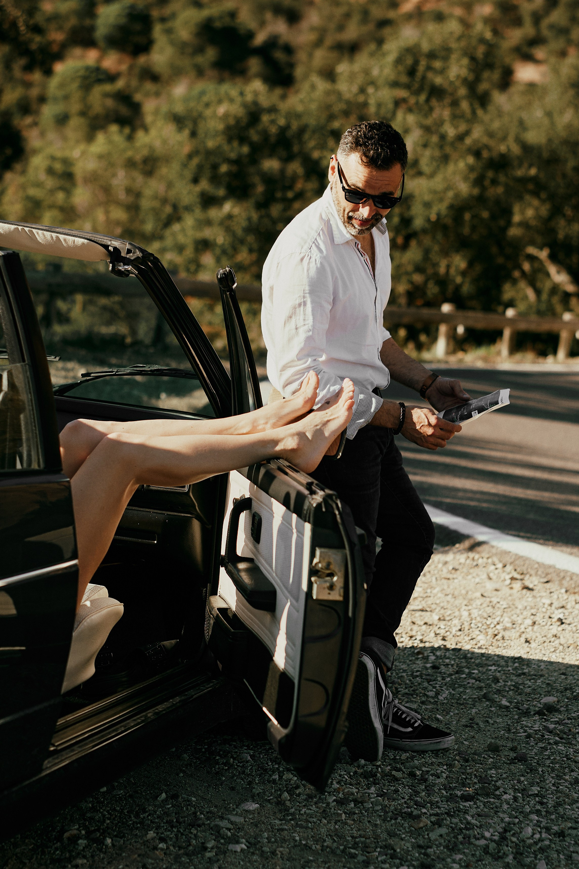 Дорога. Джоан и Елена. Photographer in Barcelona Spain Zhanna Zakharchenko