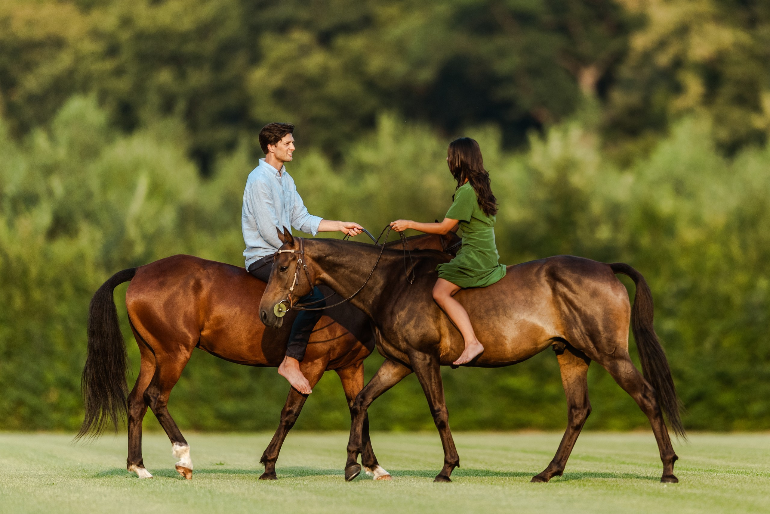 Photo shoot with horses