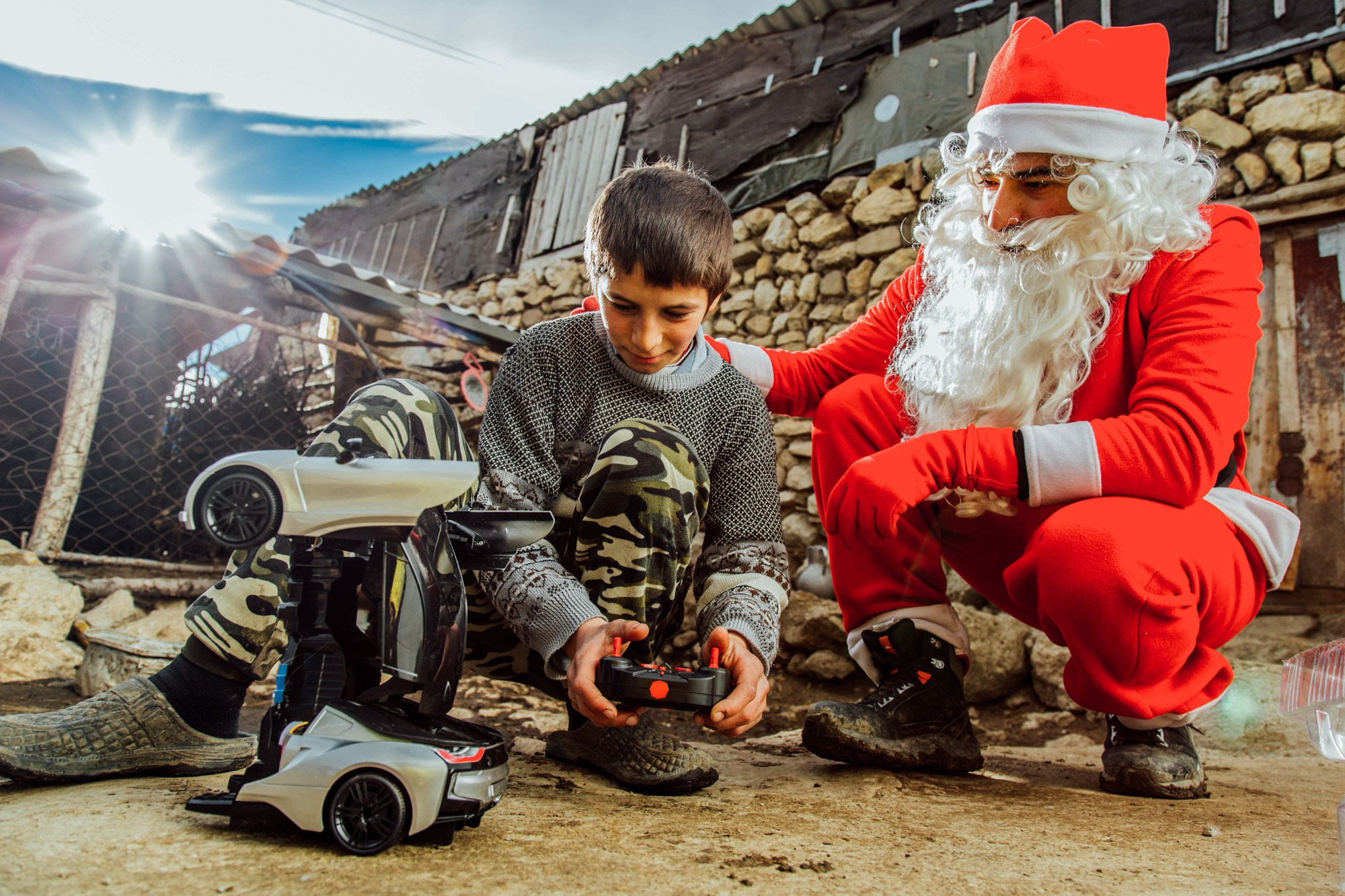 Şaxta Baba Ucqar Dağ Kəndlərində - Sosial Layihə. Bakıda Peşəkar Tədbir, Love Story və Təbiət Fotoqrafı — Elşən Baba