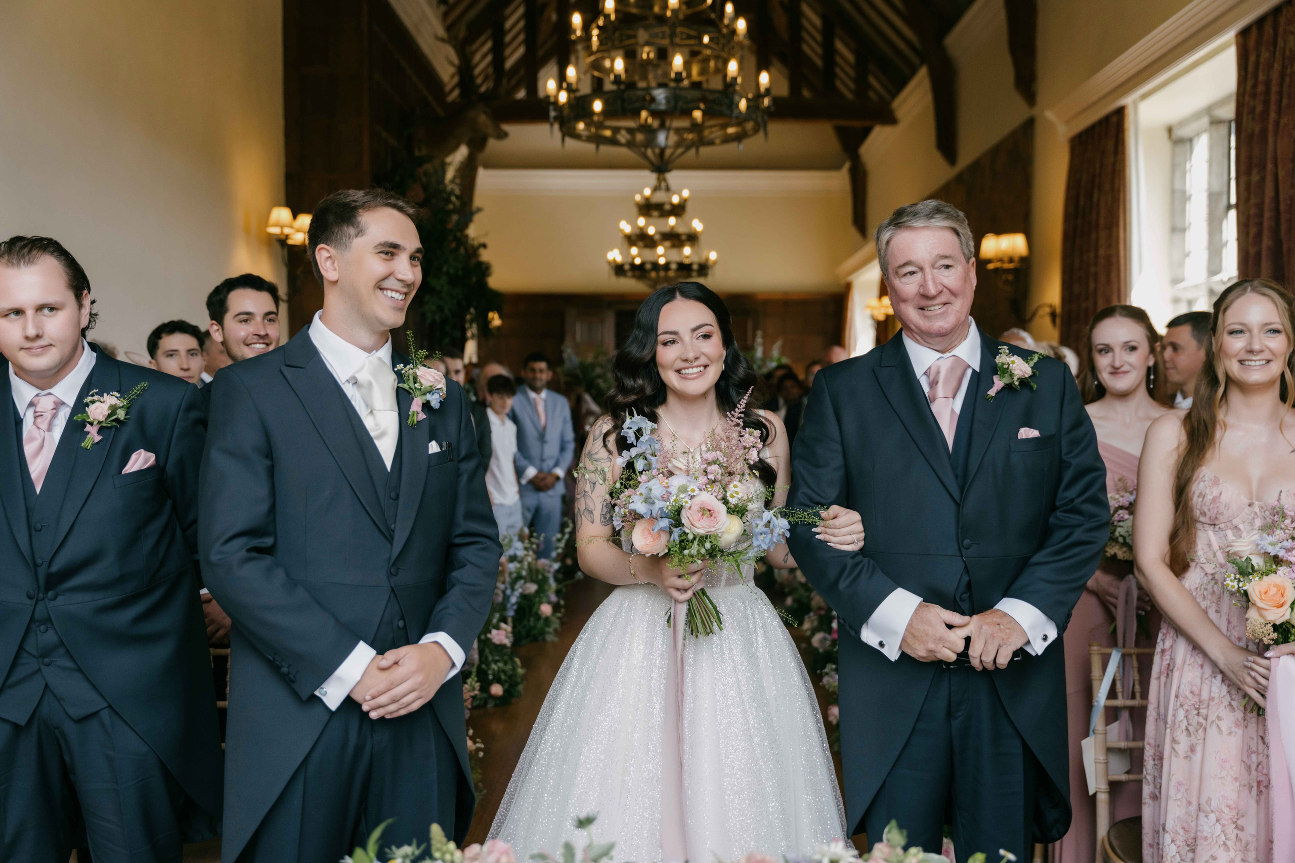     emotional wedding ceremony moment English countryside wedding