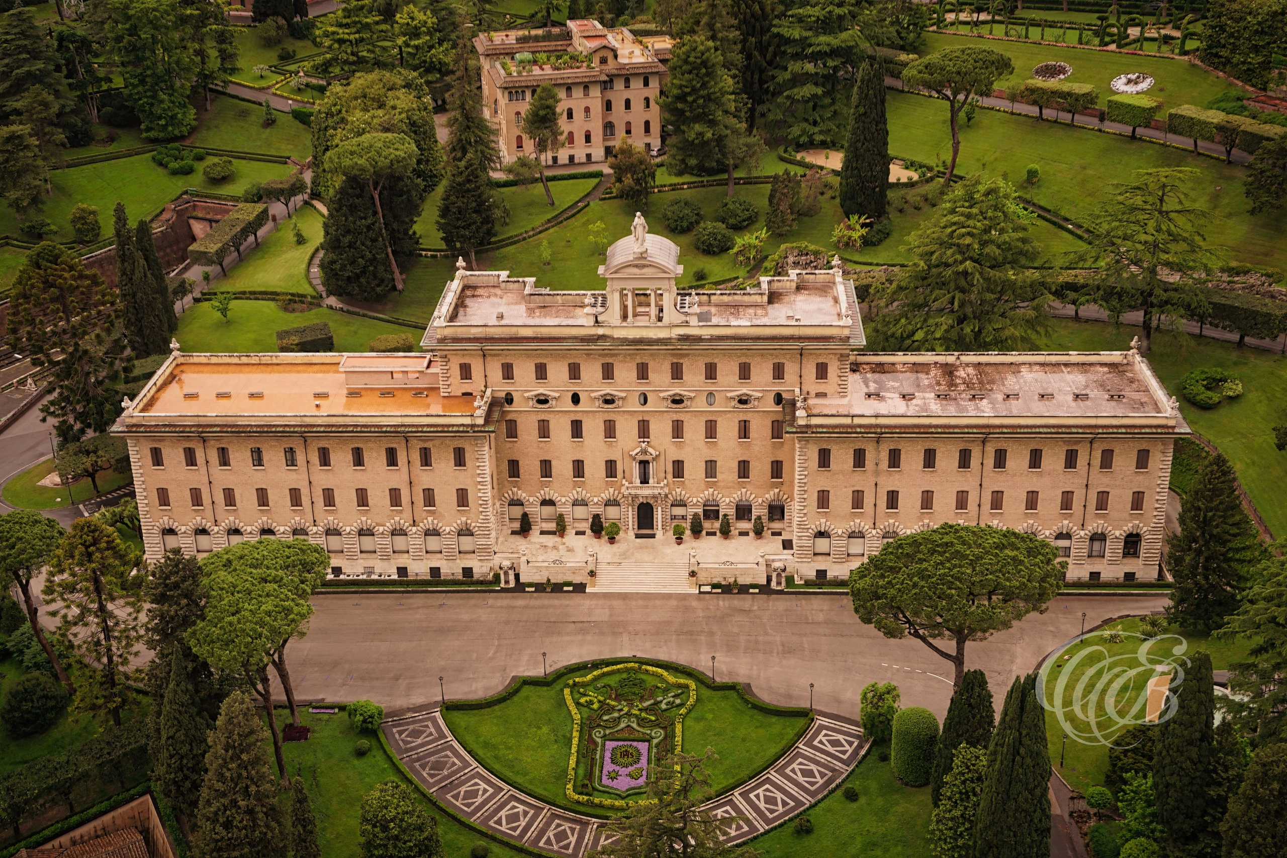Photography of Italy — Rome, View of the Palace of the Governorate and Gardens from St. Peter’s Basilica — Eduardo Bartoli Fine Art & Travel Photography