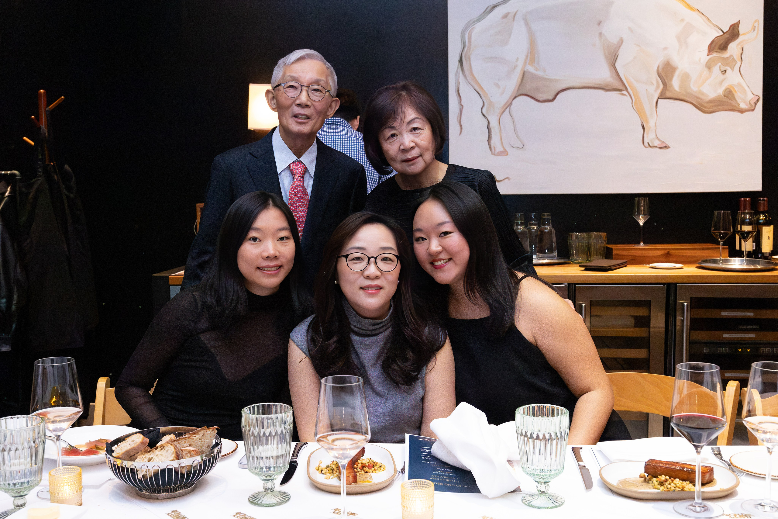 Korean Family 77th Birthday | Elegant European Restaurant Celebration. Family, lifestyle, and commercial photography in New York and New Jersey