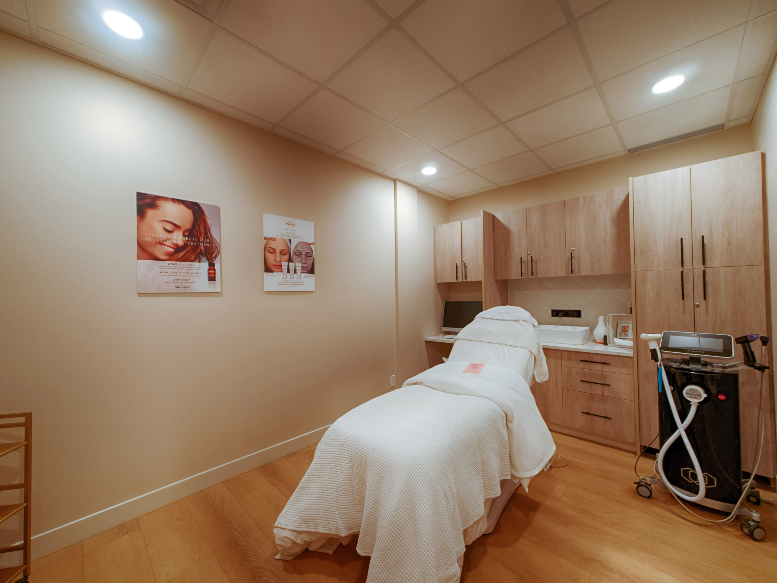 Spa-like atmosphere with soothing colors