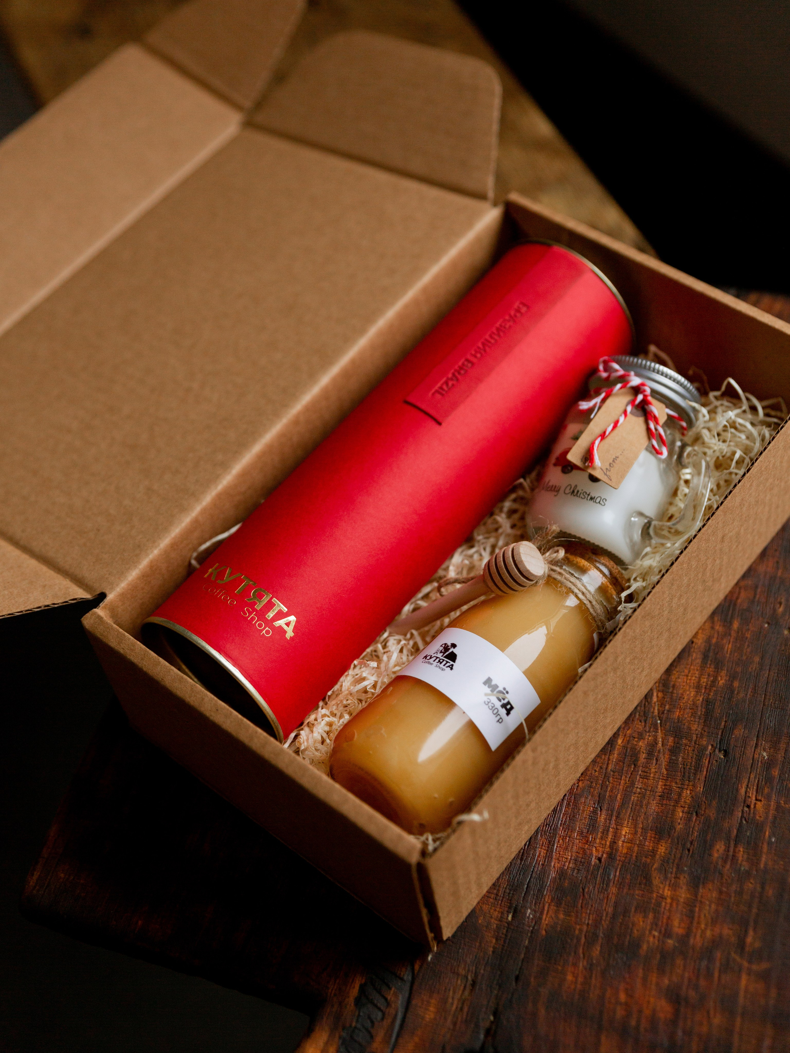 Kootyata coffee shop. Christmas menu. Photographer Vladmir Gladkov