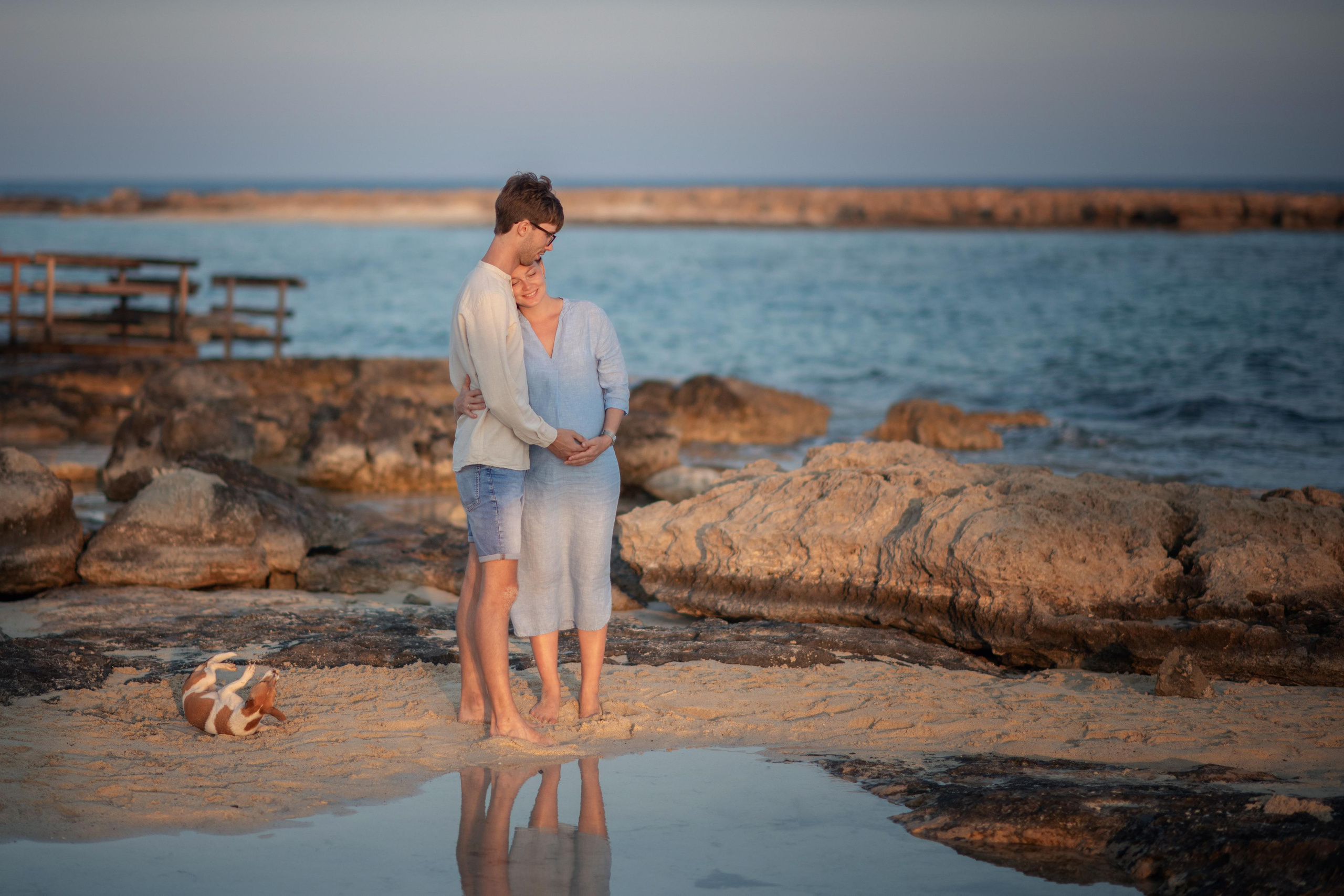 На пляже. Фотограф на Кипре