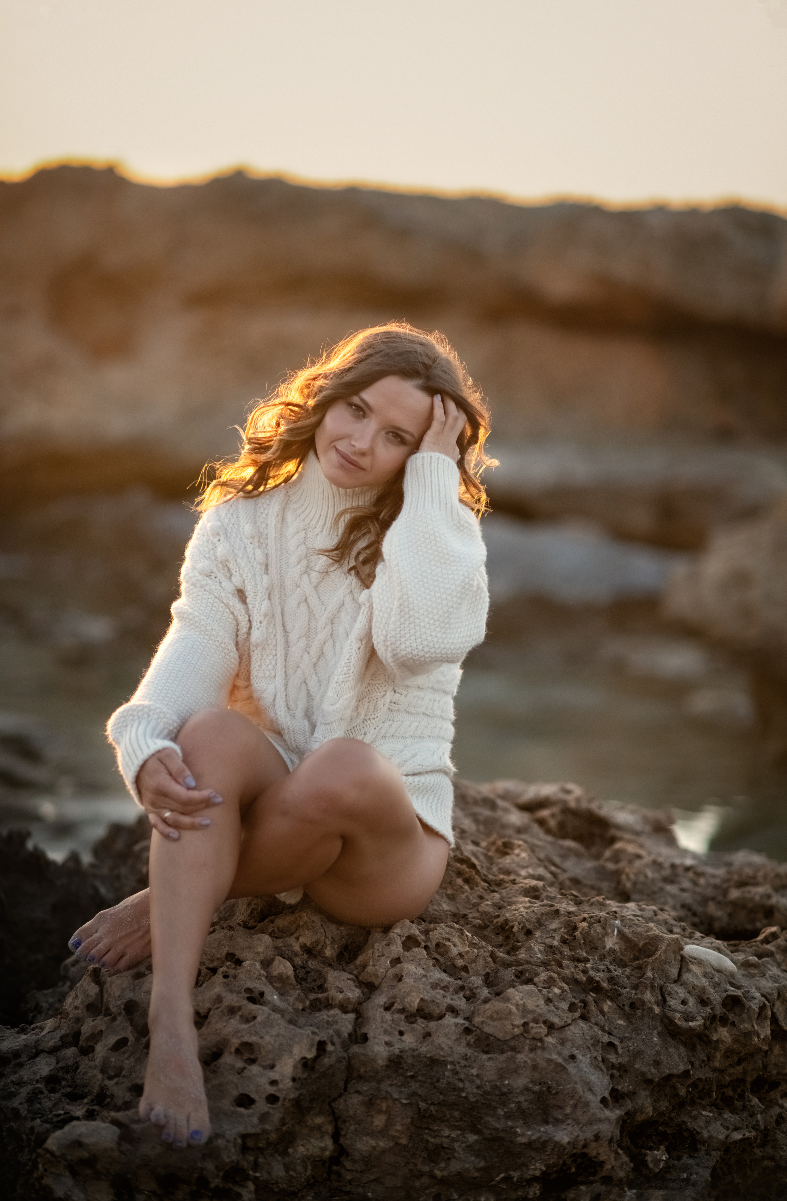 В бухте. Фотограф на Кипре