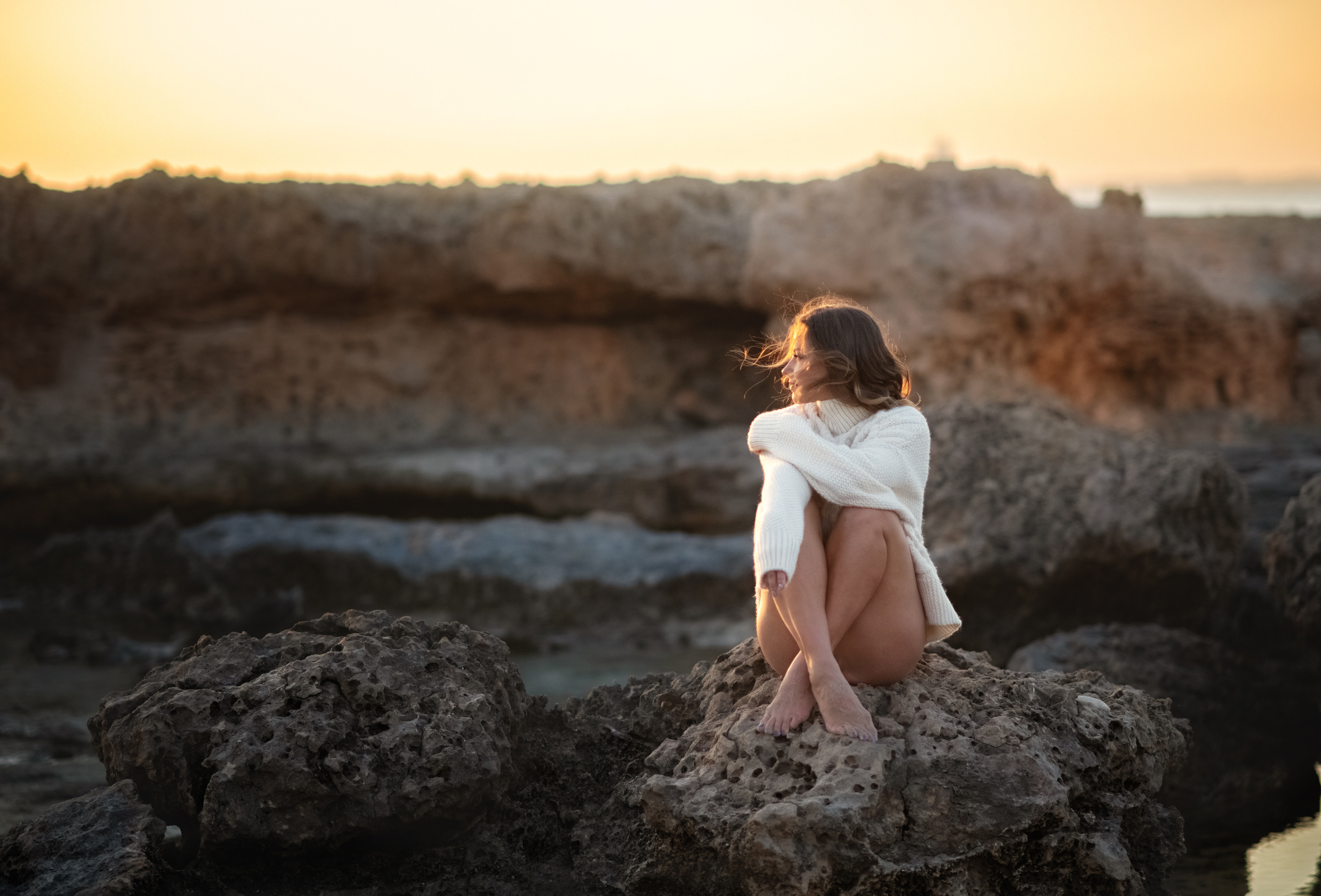 В бухте. Фотограф на Кипре