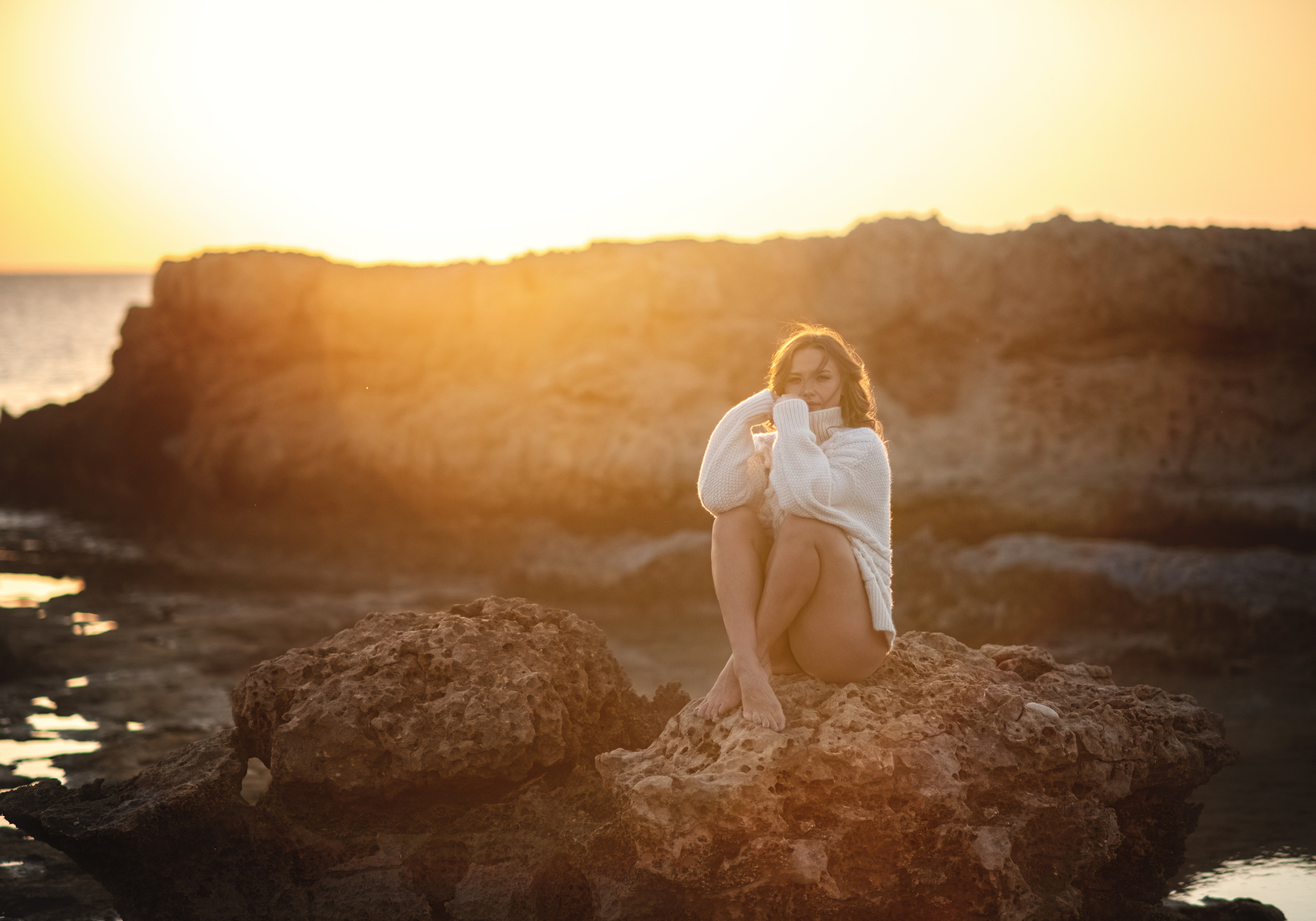 В бухте. Фотограф на Кипре