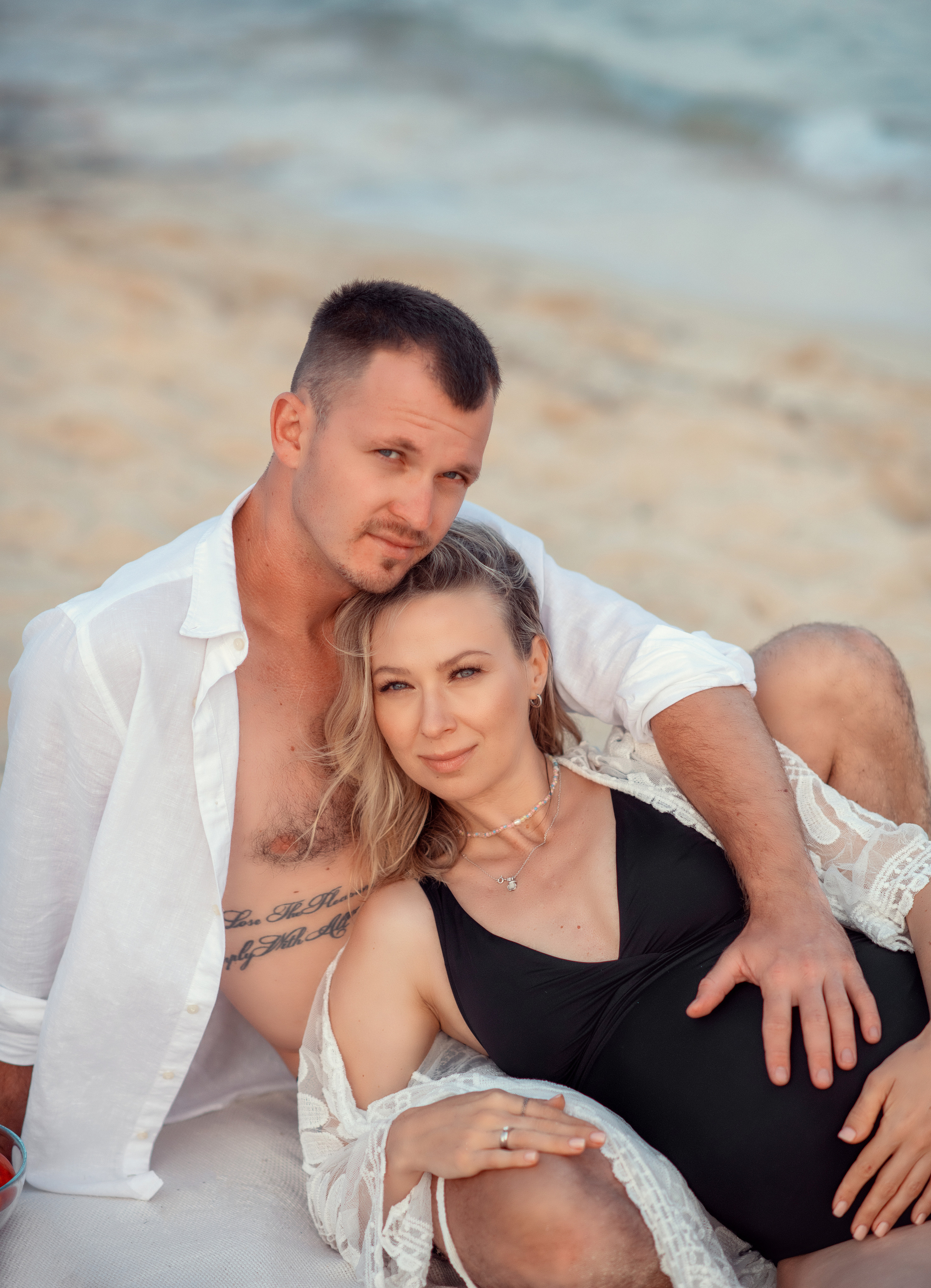 На пляже. Фотограф на Кипре