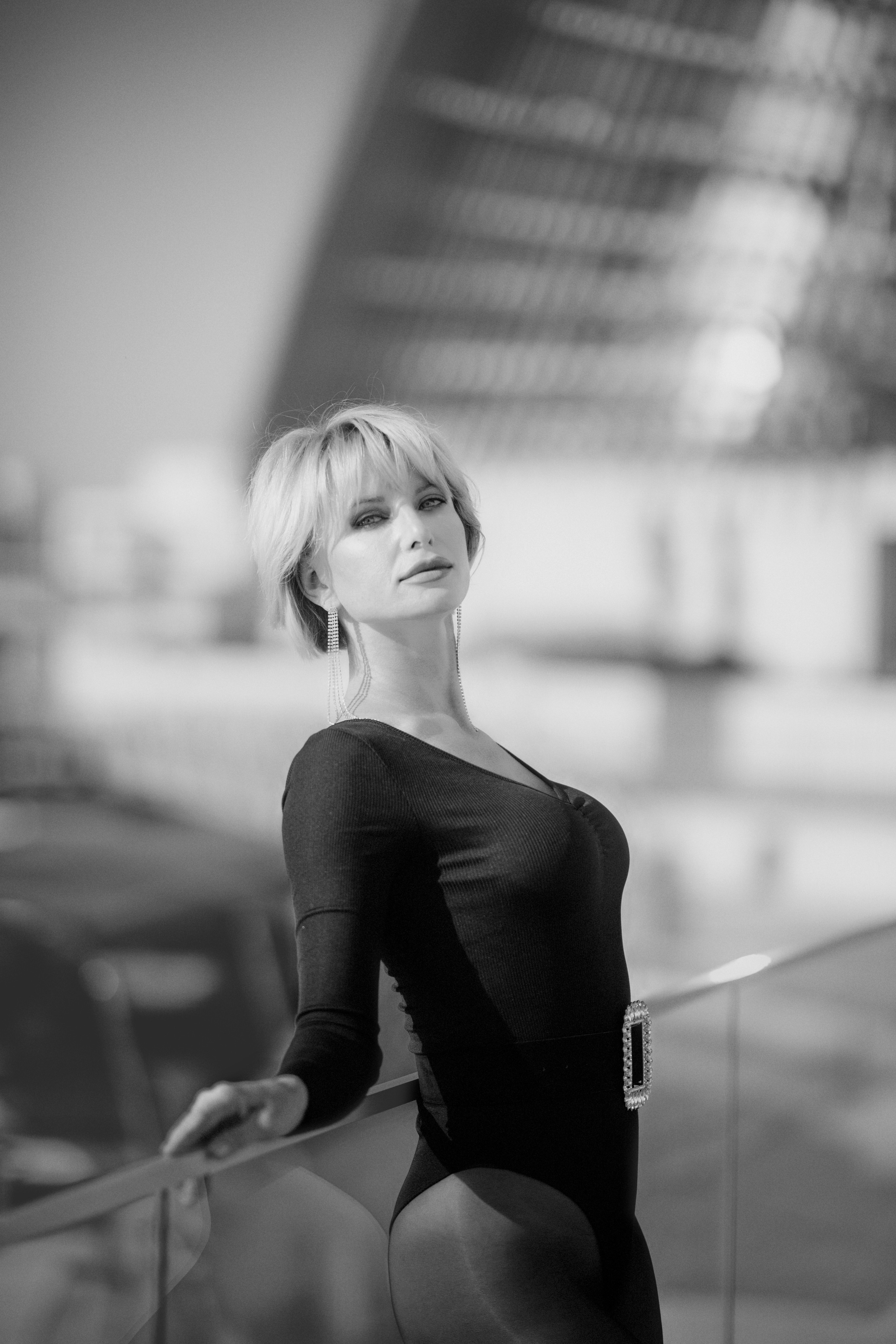 Ч\Б съемка в порту Айя Напы. Фотограф на Кипре