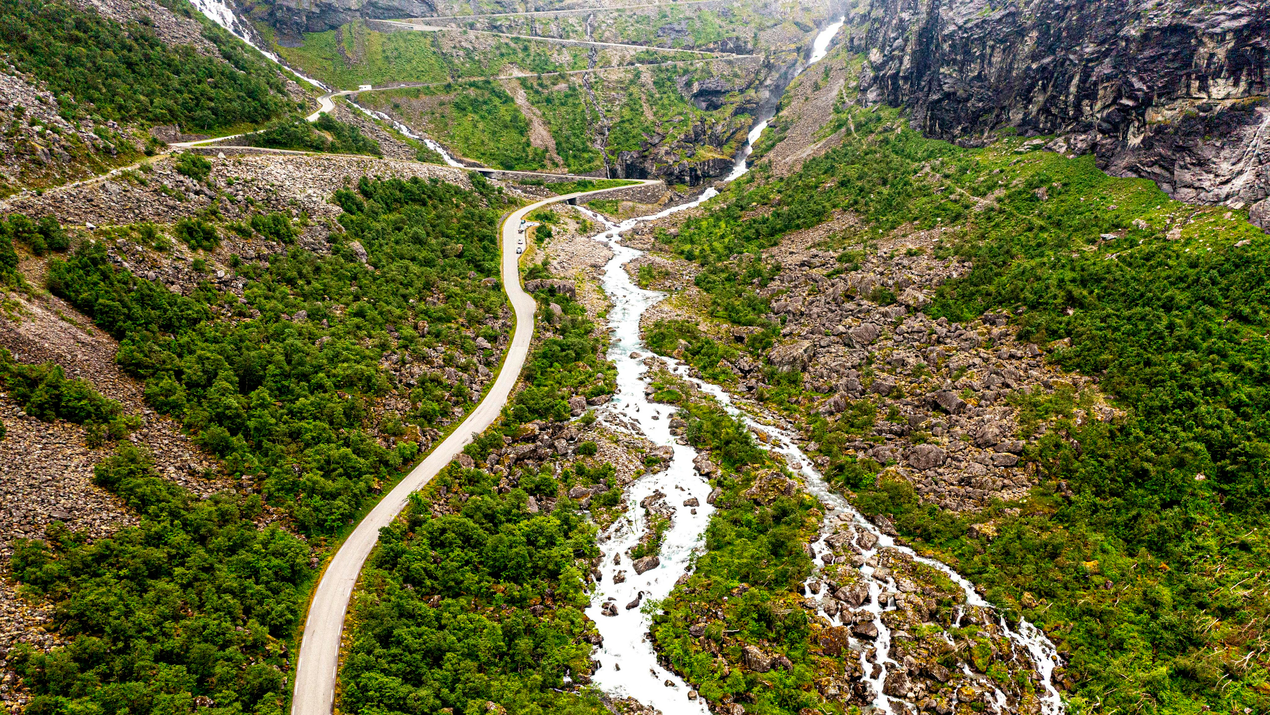 154.Stigfossen (Trollstigen).Norway.20.7.2022. Путешествия в формате 360......
