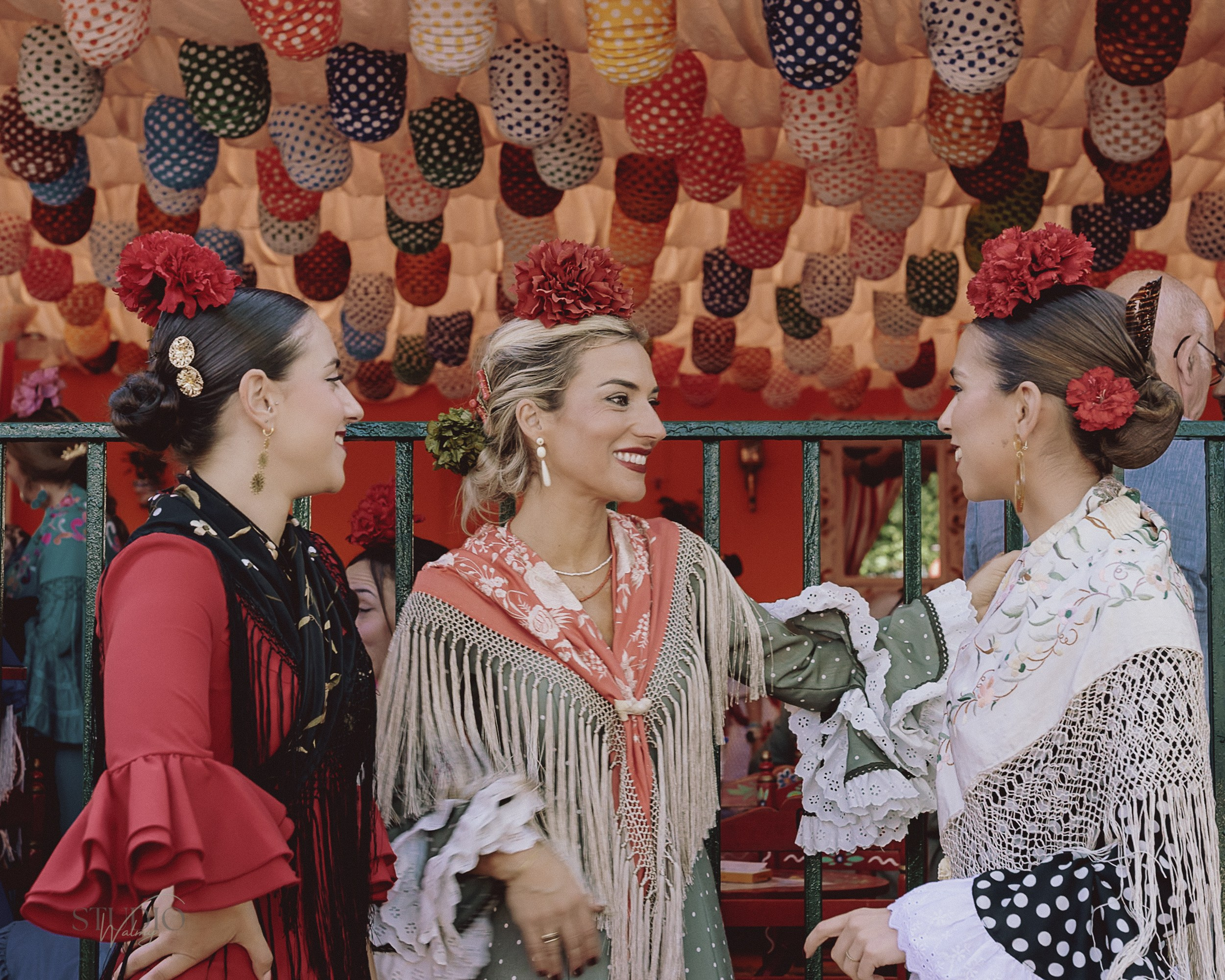 Sesión de fotos en feria de Abril de Sevilla. Inicio