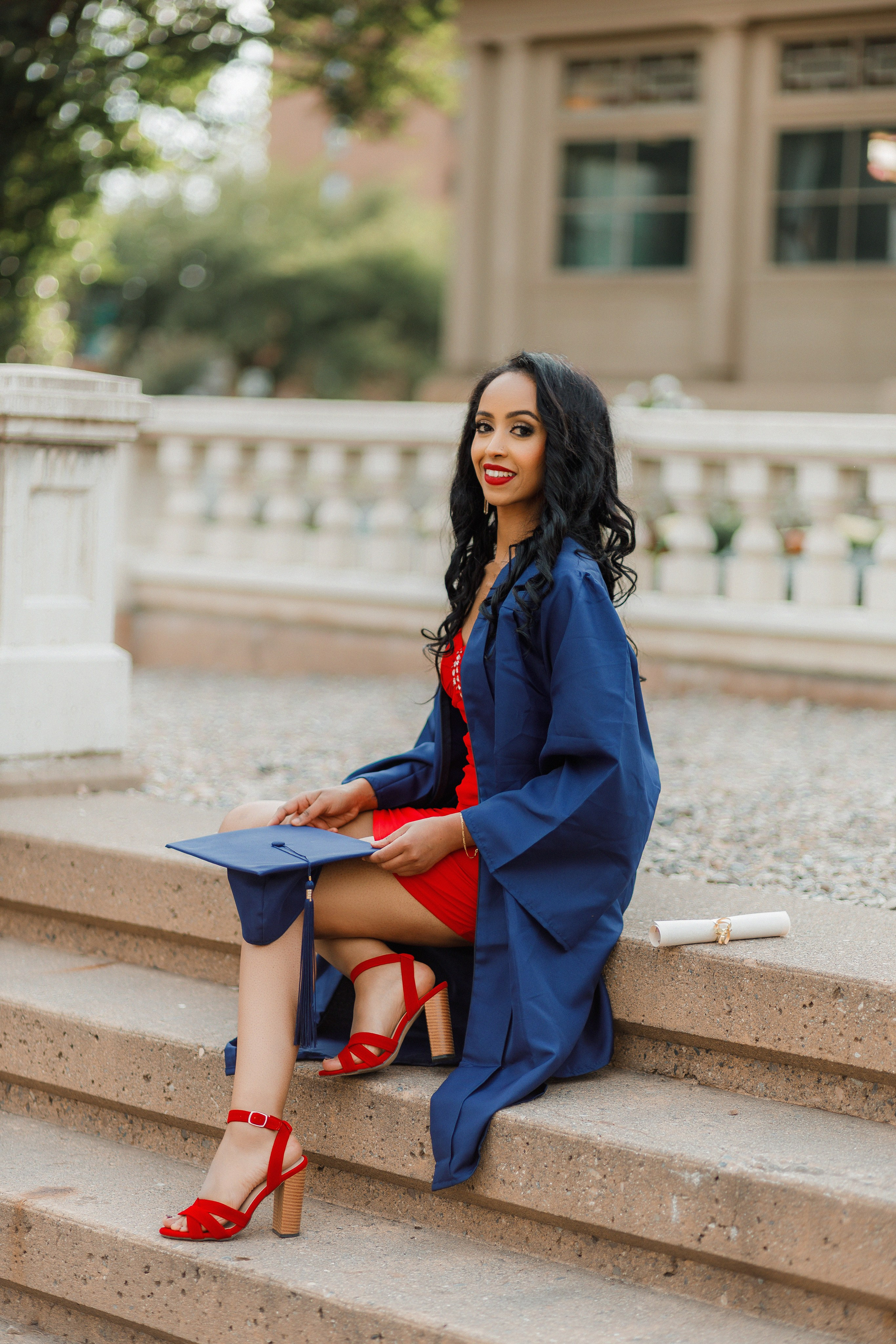 Graduation photos. Home