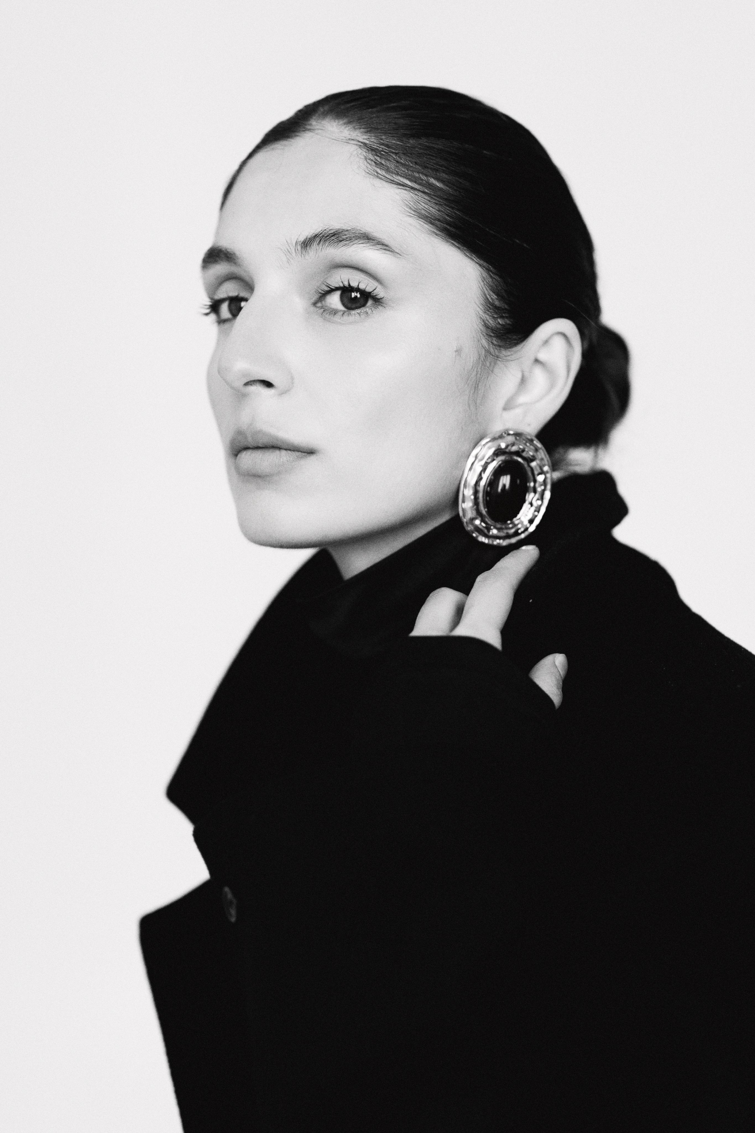 Artistic portrait in Yerevan with soft natural lighting