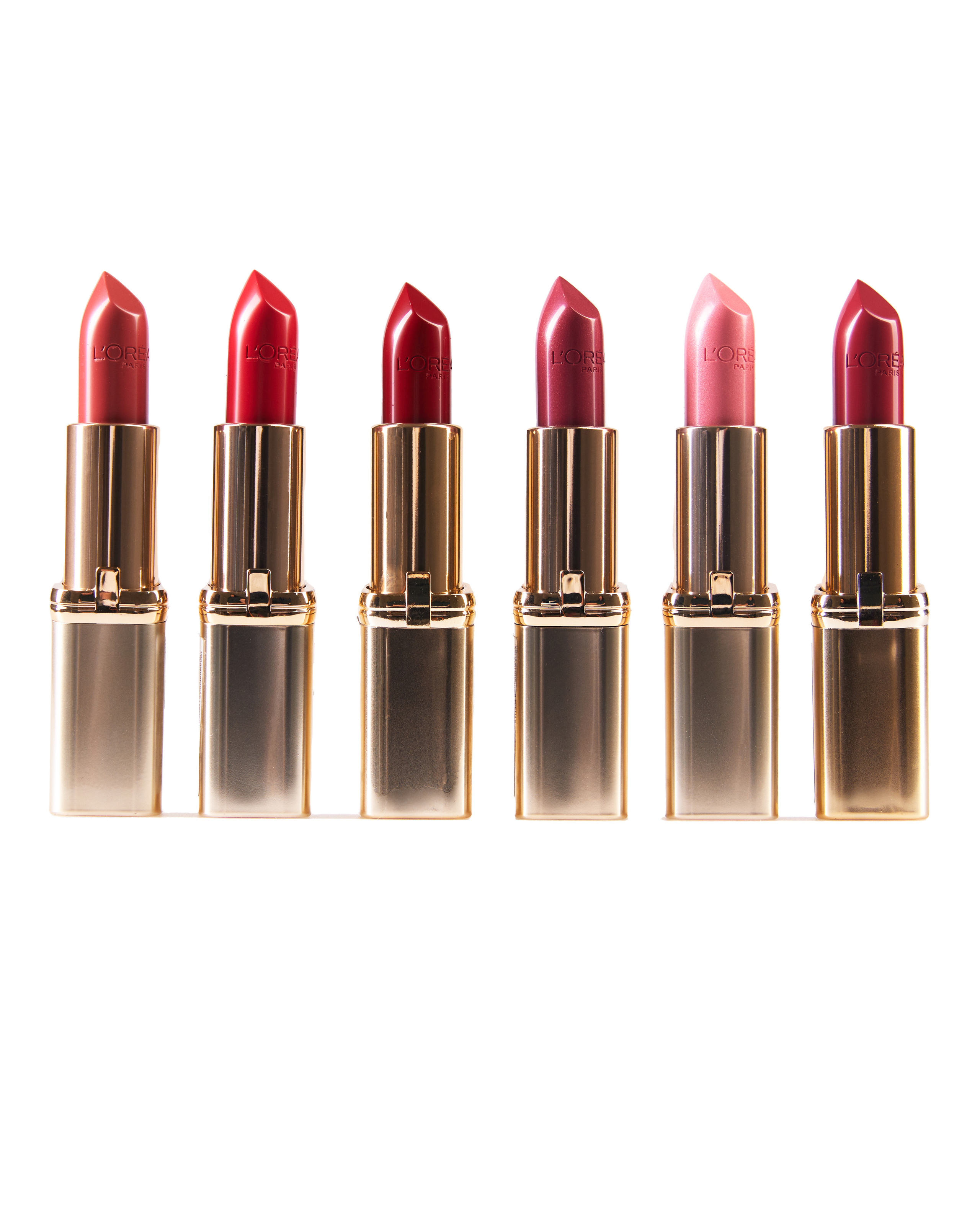 labiales en línea fondo blanco fotografía belleza