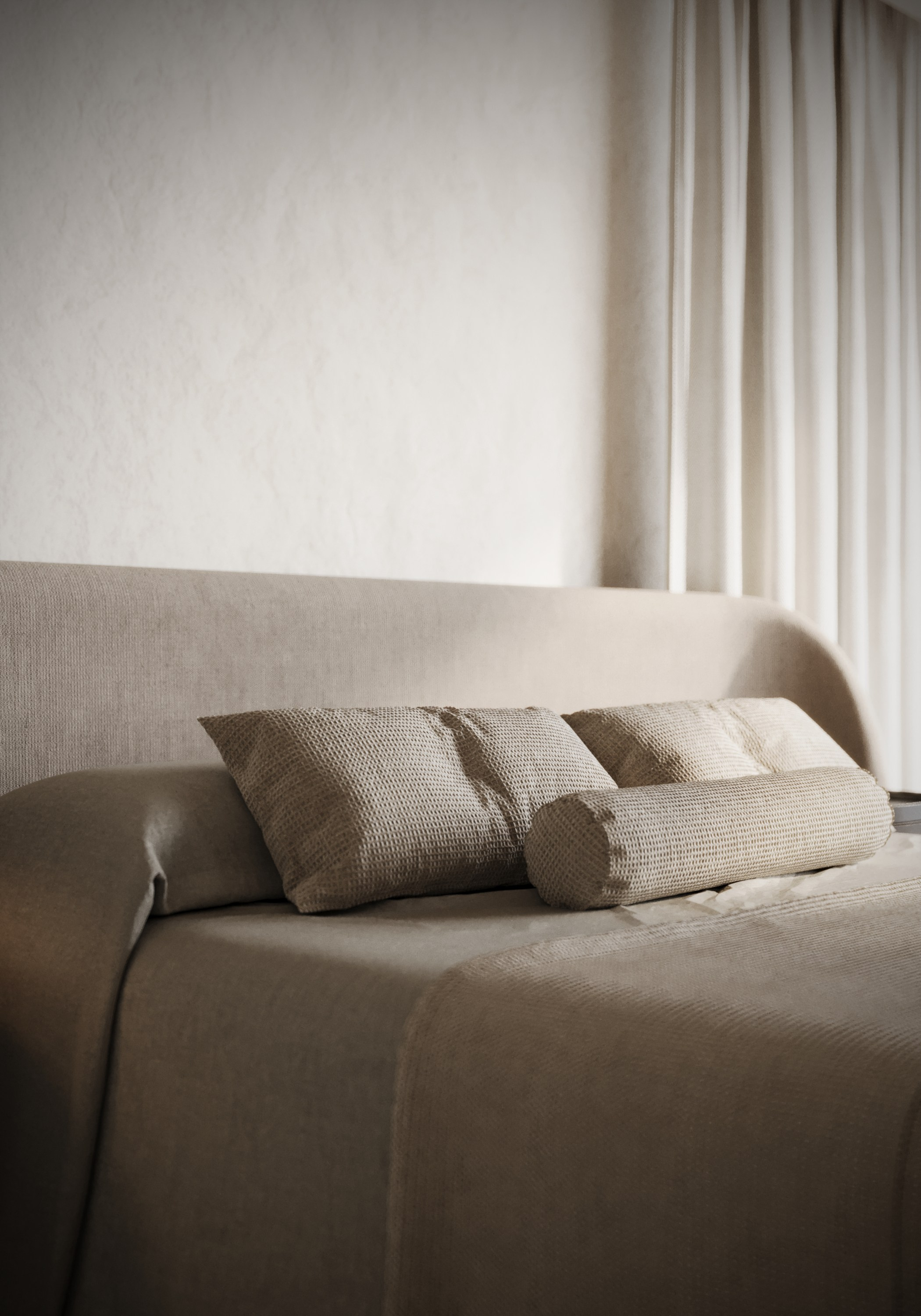 Bedroom in London / Personal project. Interior designer / visualizer Lisa Oputina