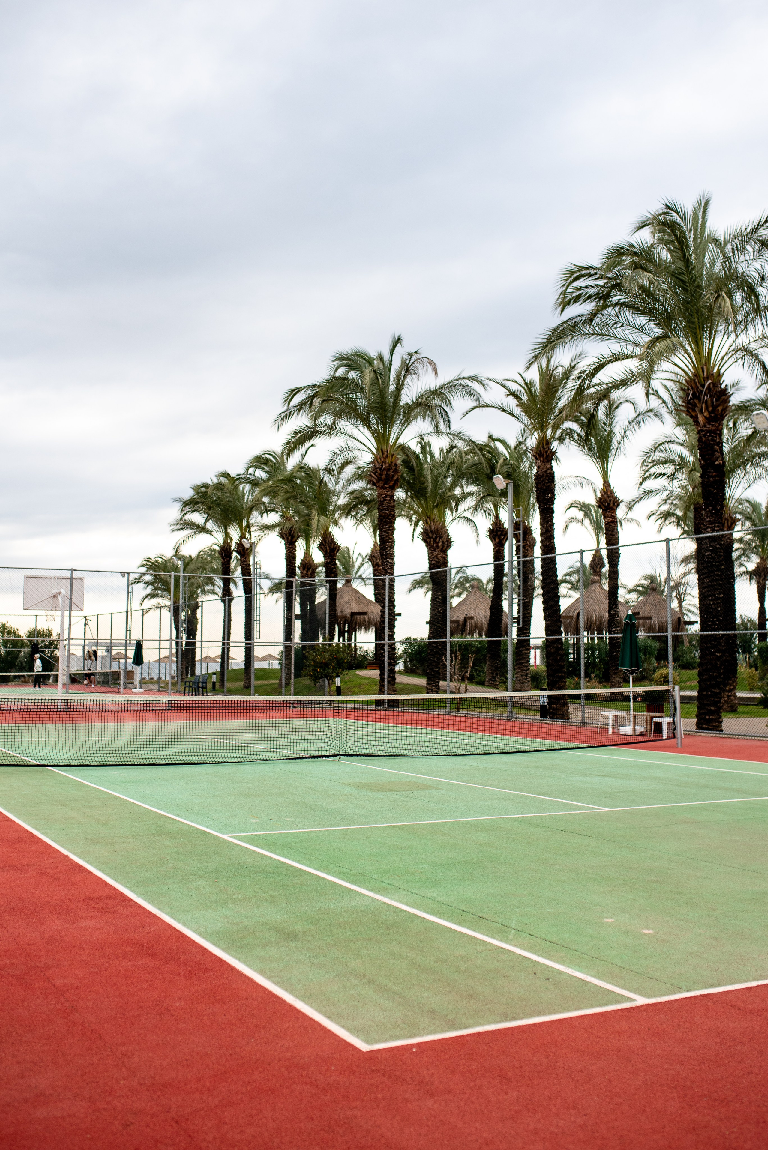 Outdoor sports court at IC Hotels family resort in Antalya captured by professional hotel photographer