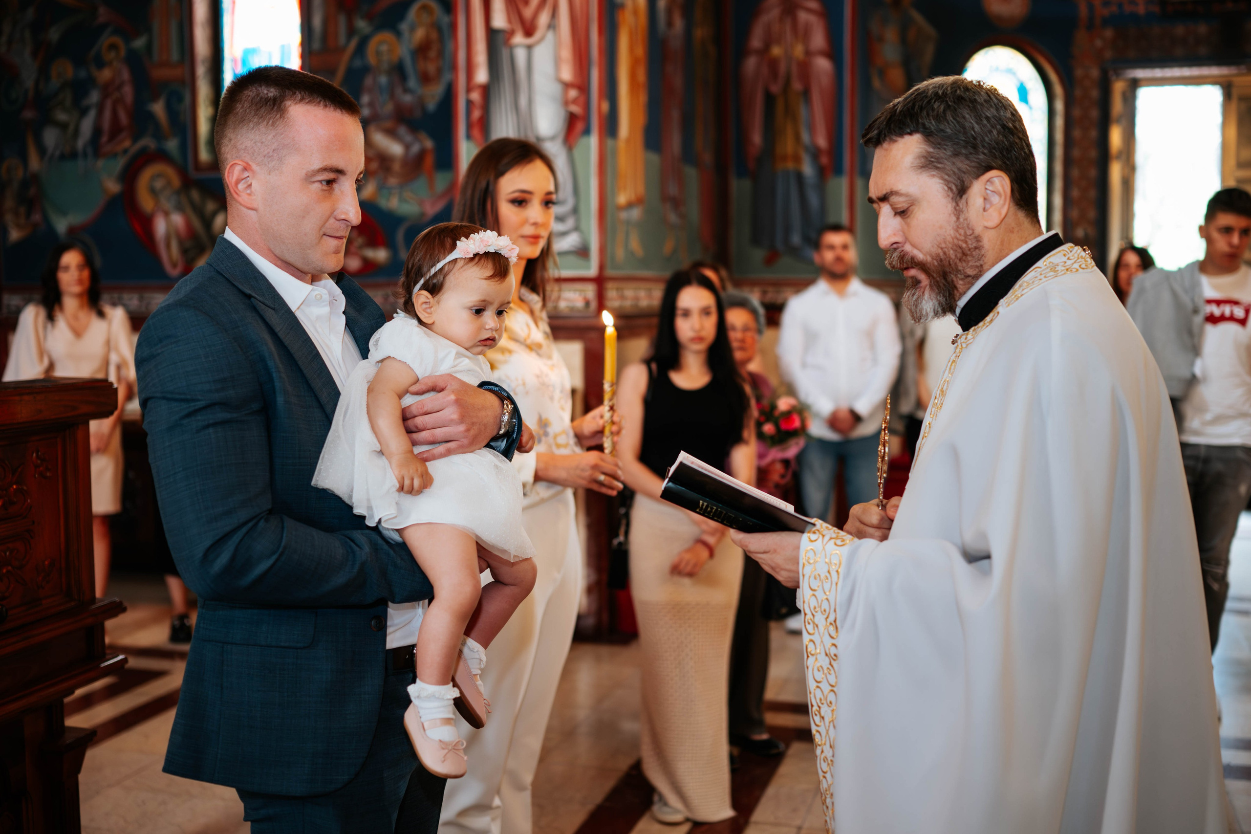 Irina - krštenje. Dečiji i porodični fotograf