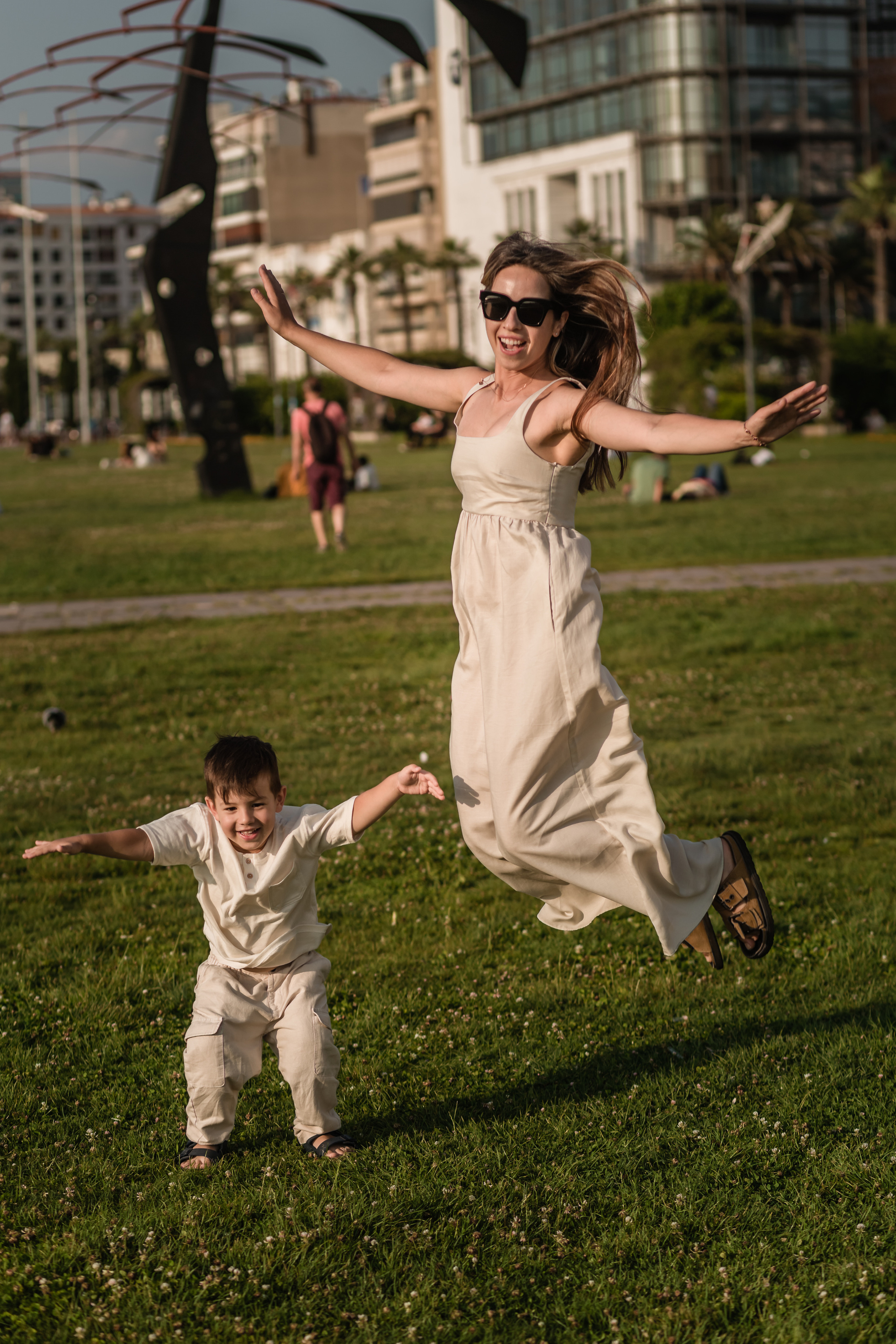 Family walk in Izmir