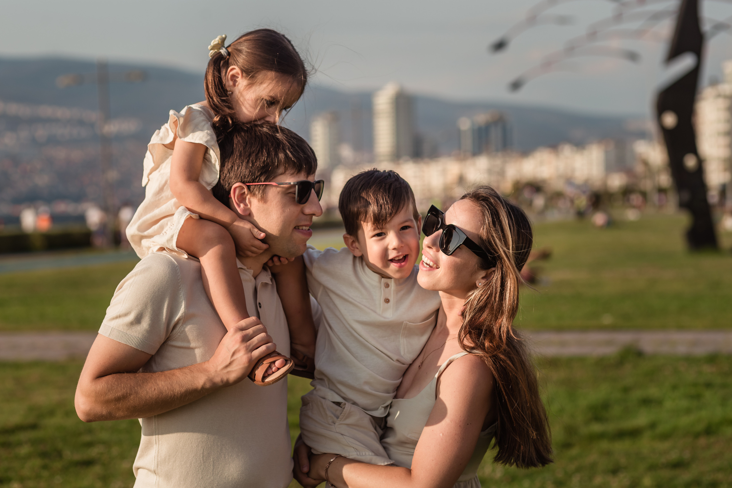 Family walk in Izmir