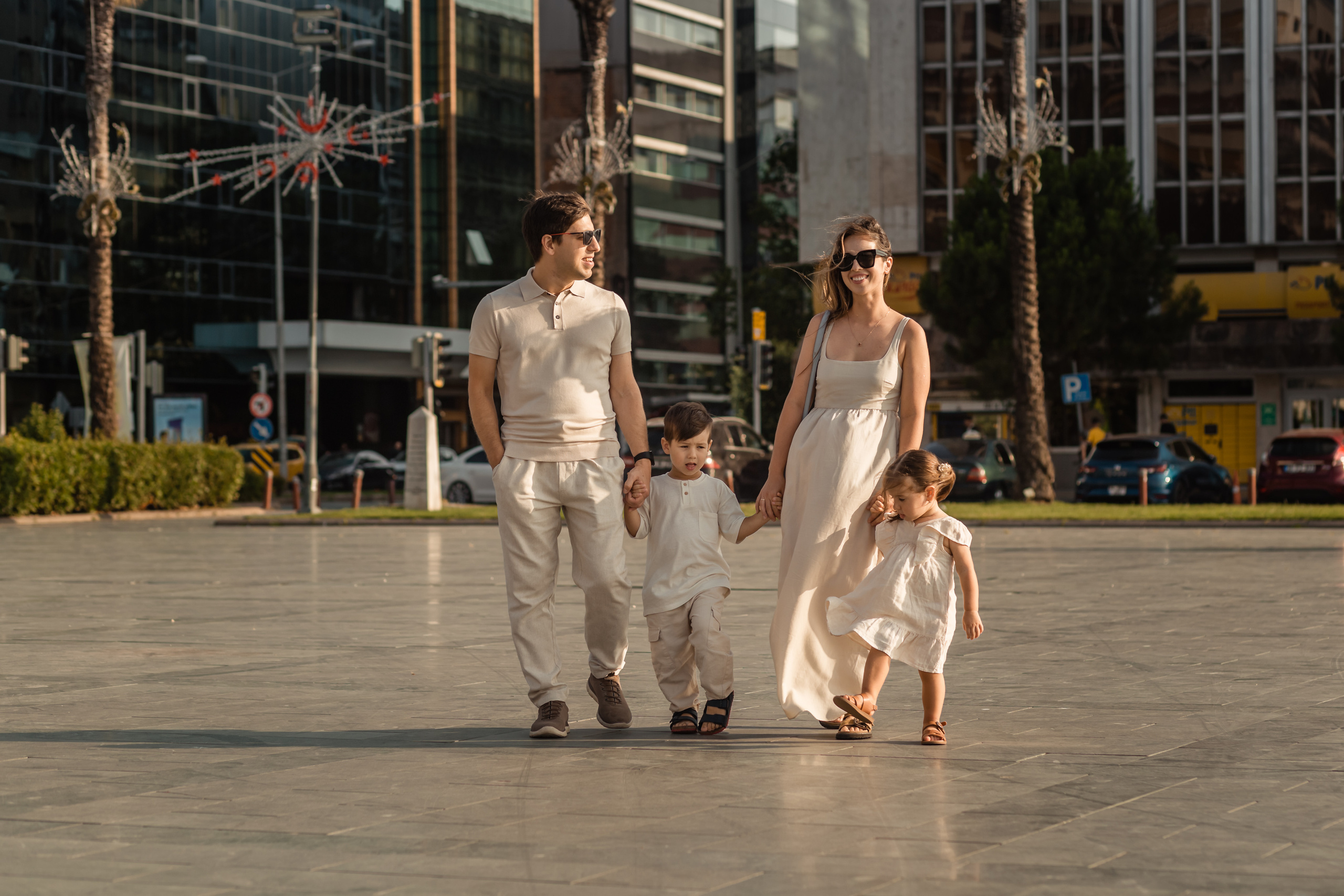 Family walk in Izmir