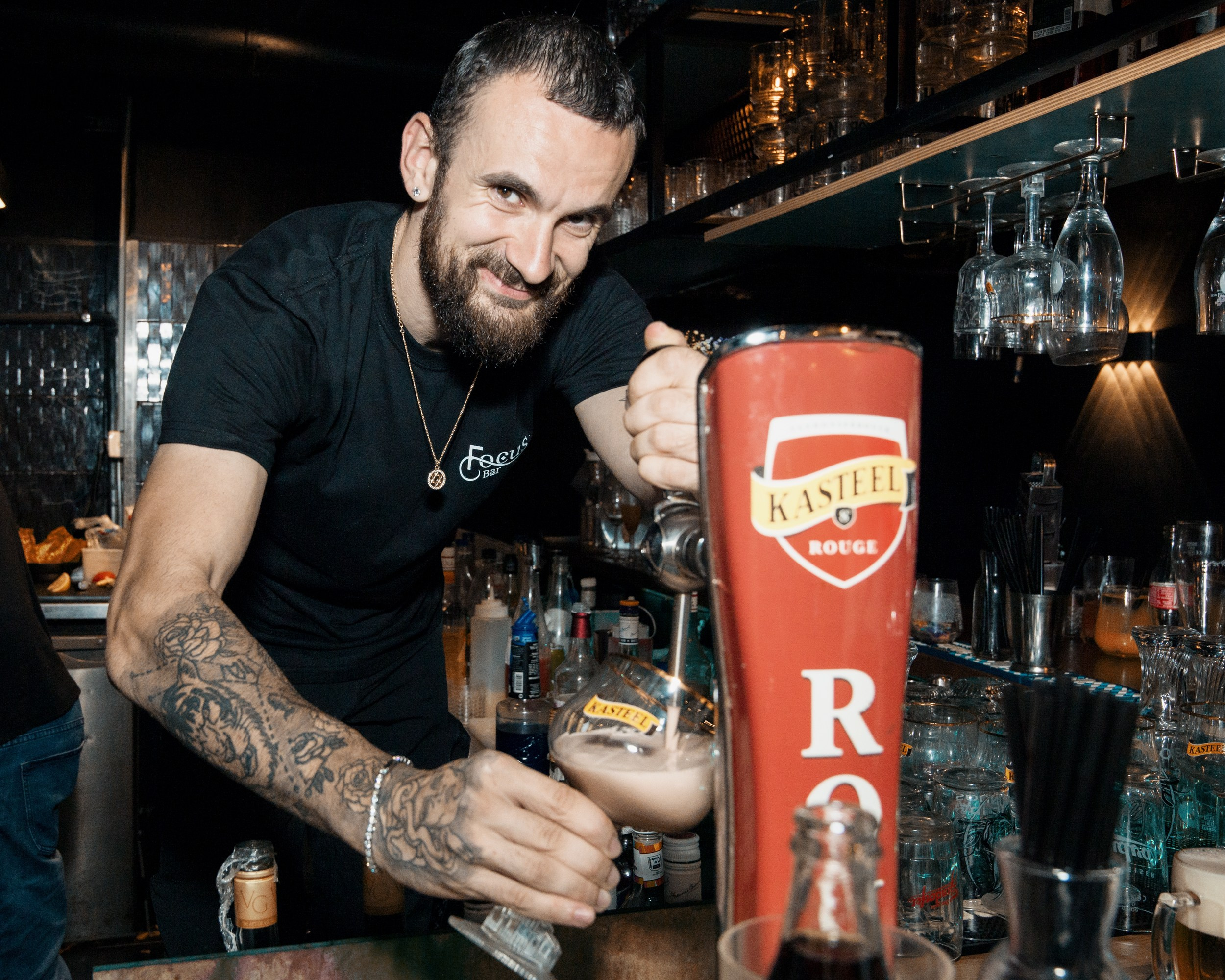 Контентная съемка для бара Focus. Портретный и репортажный фотограф в Израиле Рома Бирман