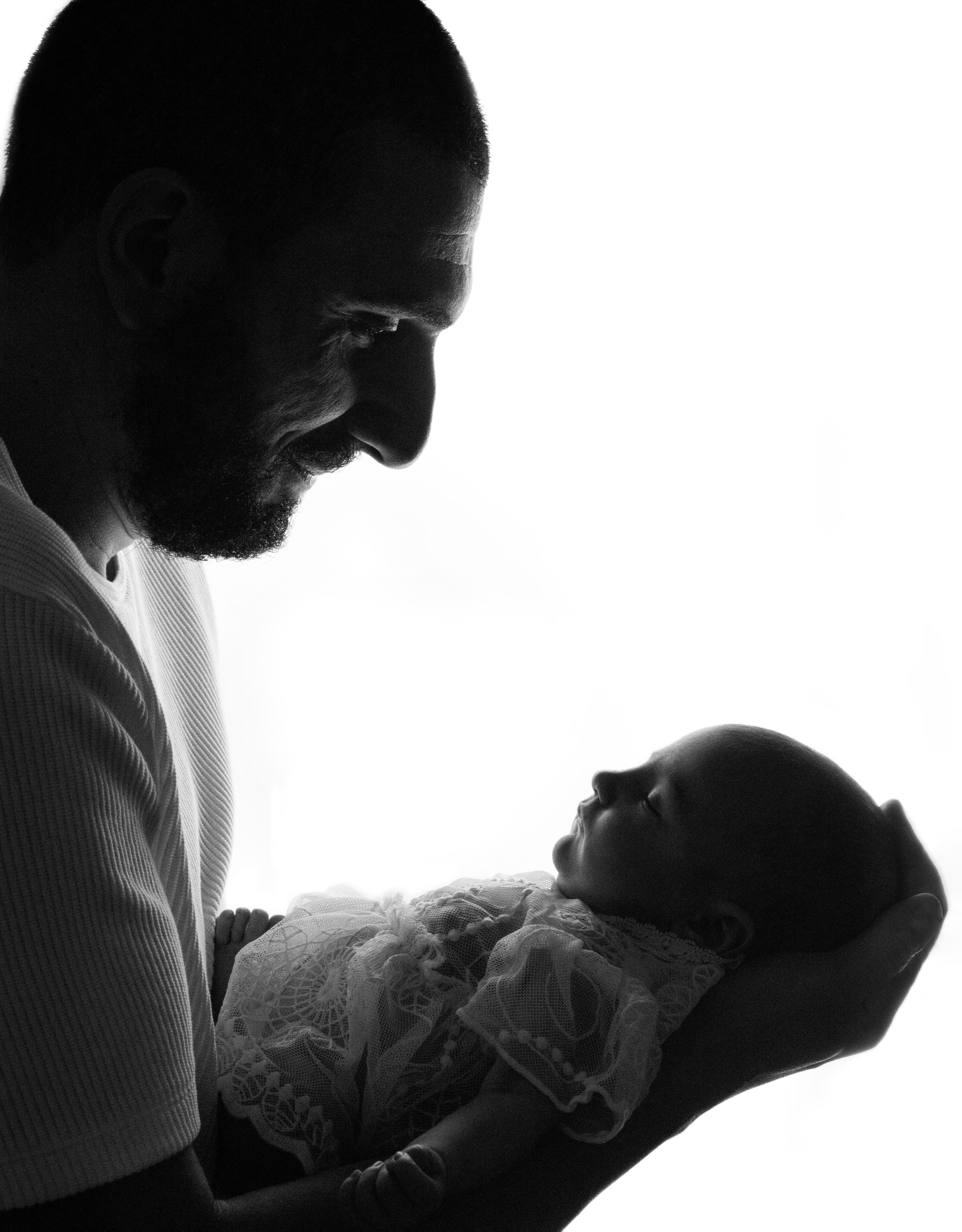 Foto bianconere. Fotografa di neonati di attesa di famiglia Gero Kateryna