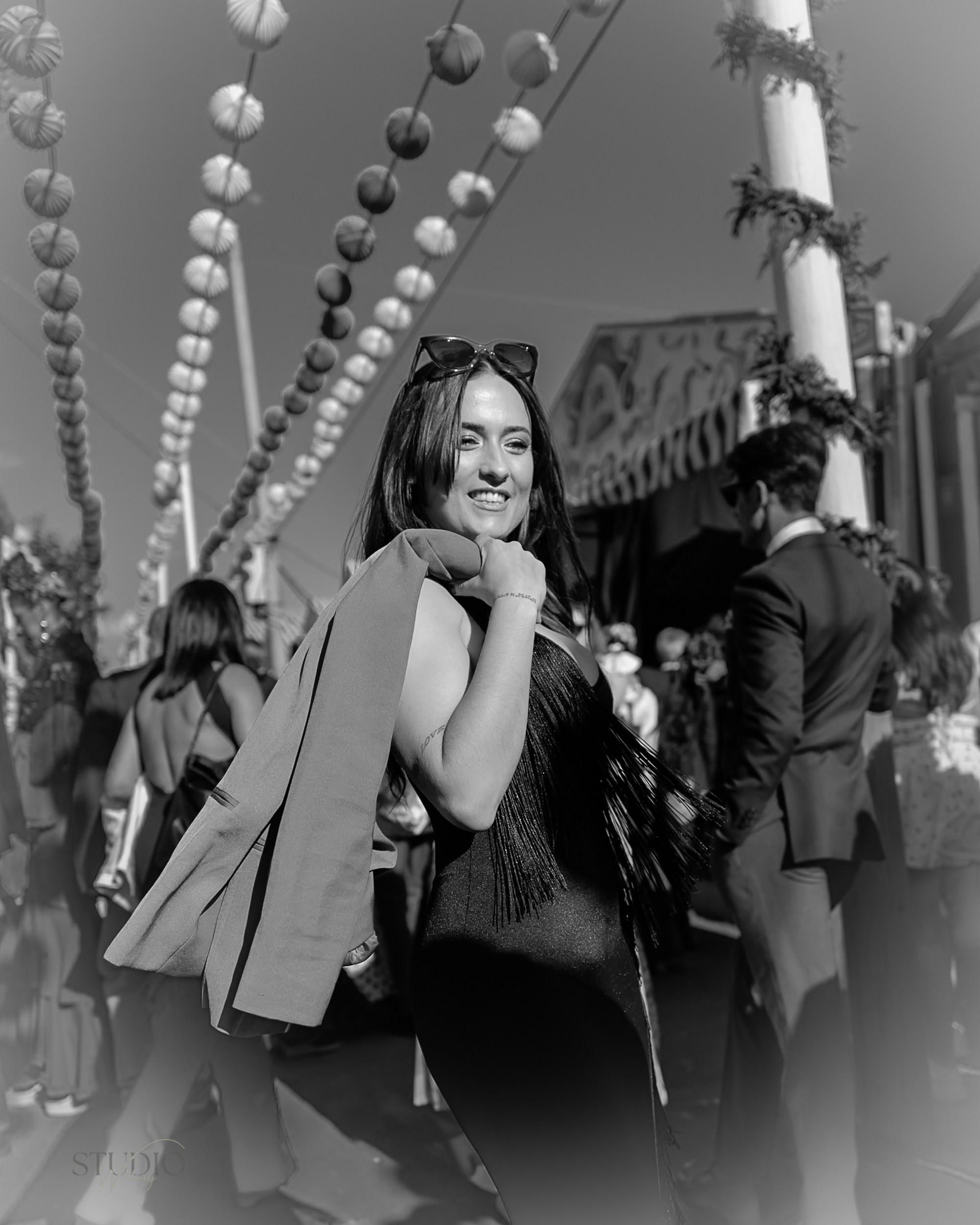 Sesión de fotos en feria de Abril de Sevilla. Inicio