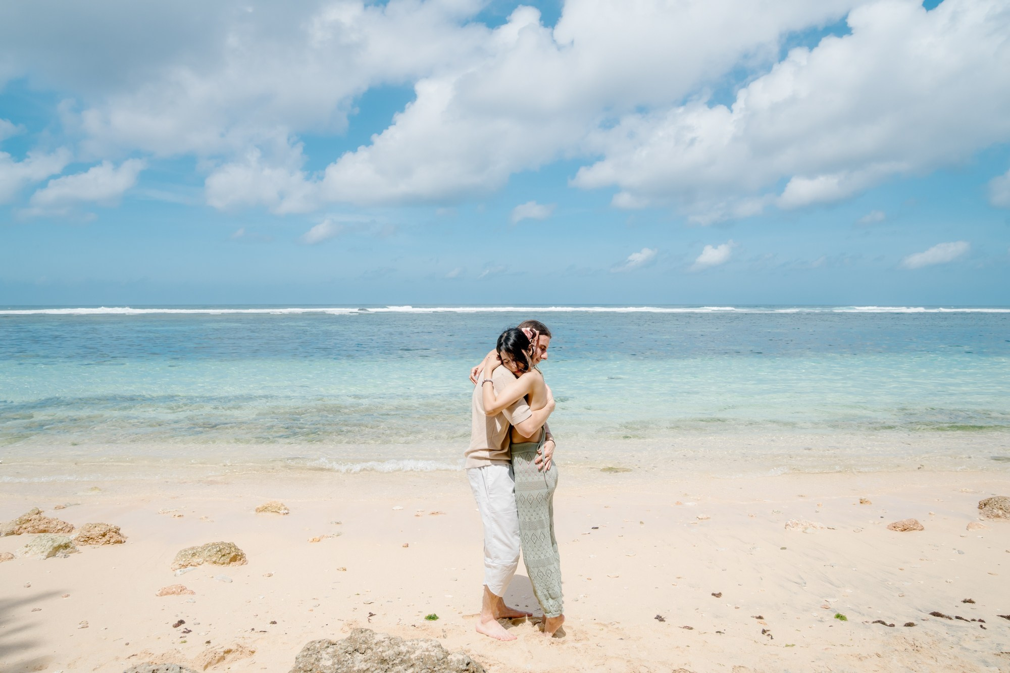 Marriage Proposal in Beach. Female Photographer in Bali