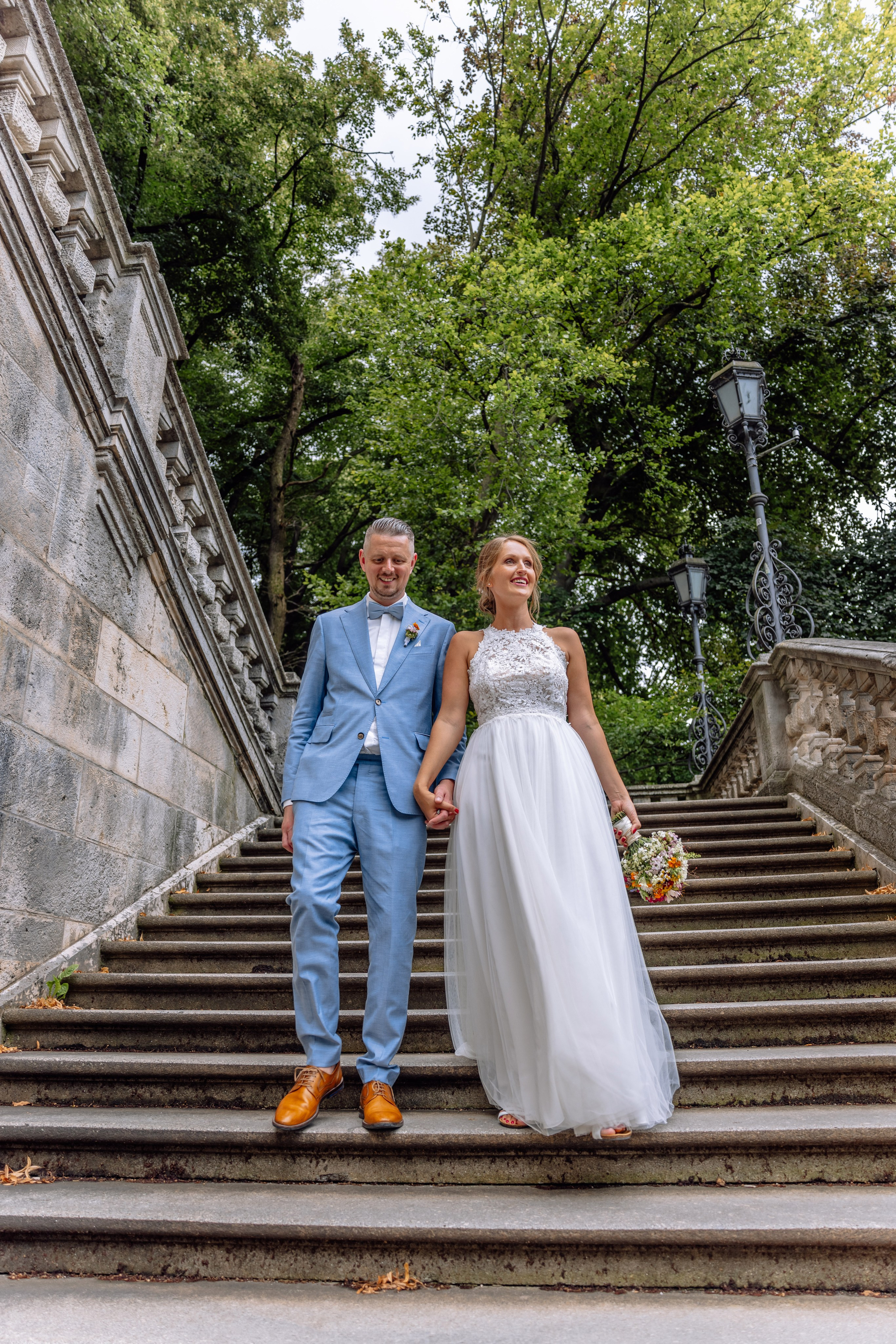 Sandra und Kevin: Standesamt Unterföring und Friedensengel. Hochzeitsfotograf München Taufe Familienfotograf Tanja Mauke