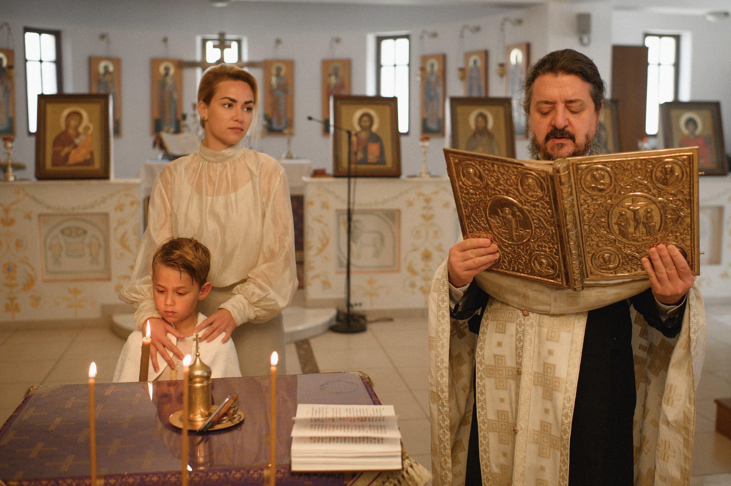 Baptism Mihail. Family, children, portrait, and event photography in Thessaloniki