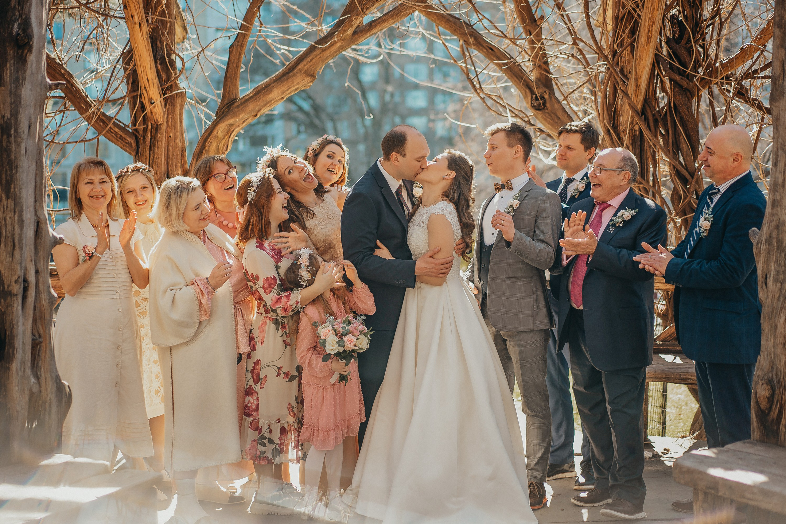 Elopement wedding in Central Park. Portrait and wedding photographer in New York