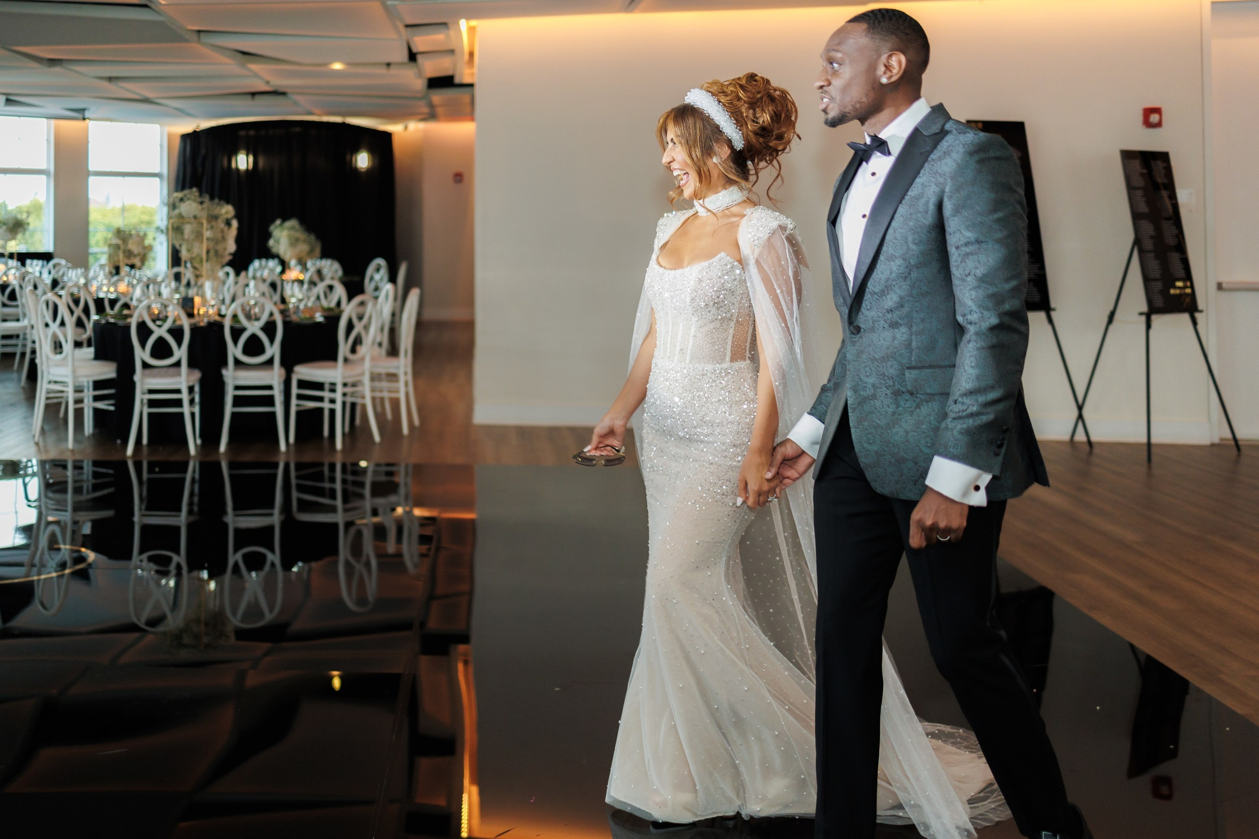 Briana & Kefim, Maritime Pars, Jersey City, NJ. Luxury Wedding Photography and Cinematography