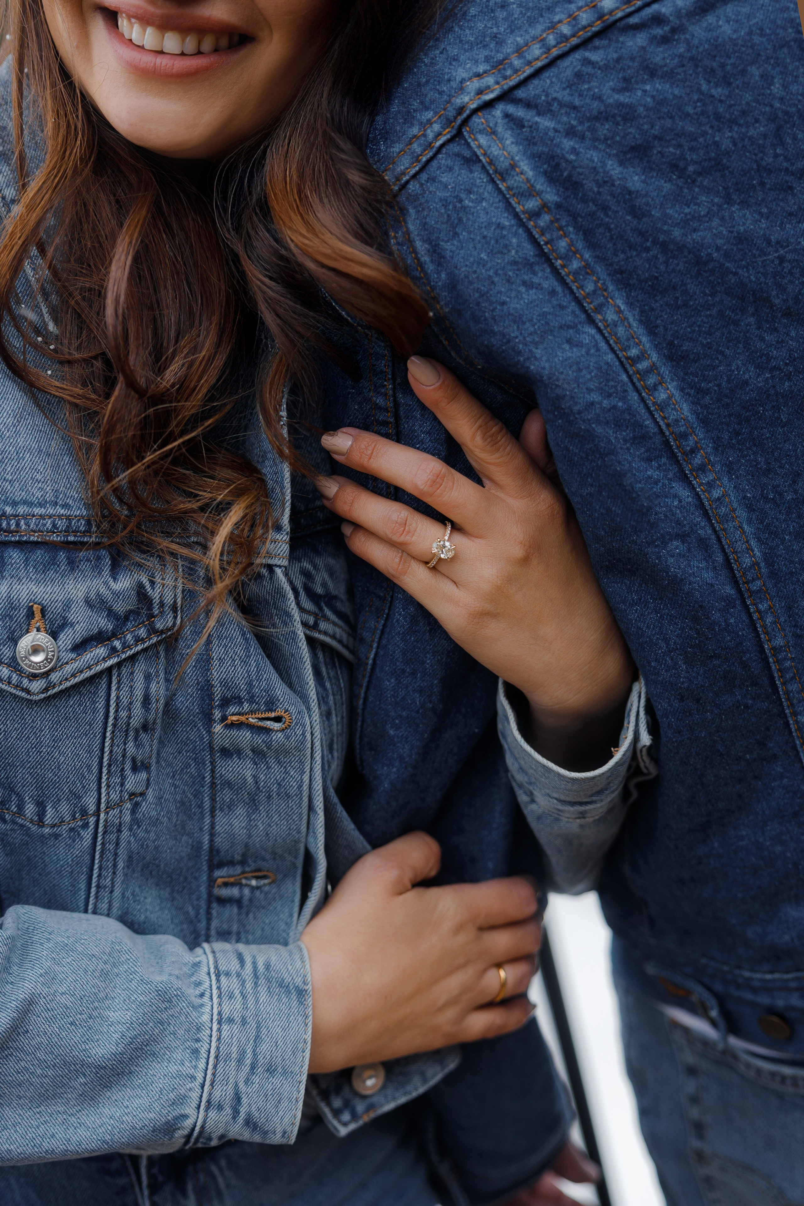 Ski engagement session. Home