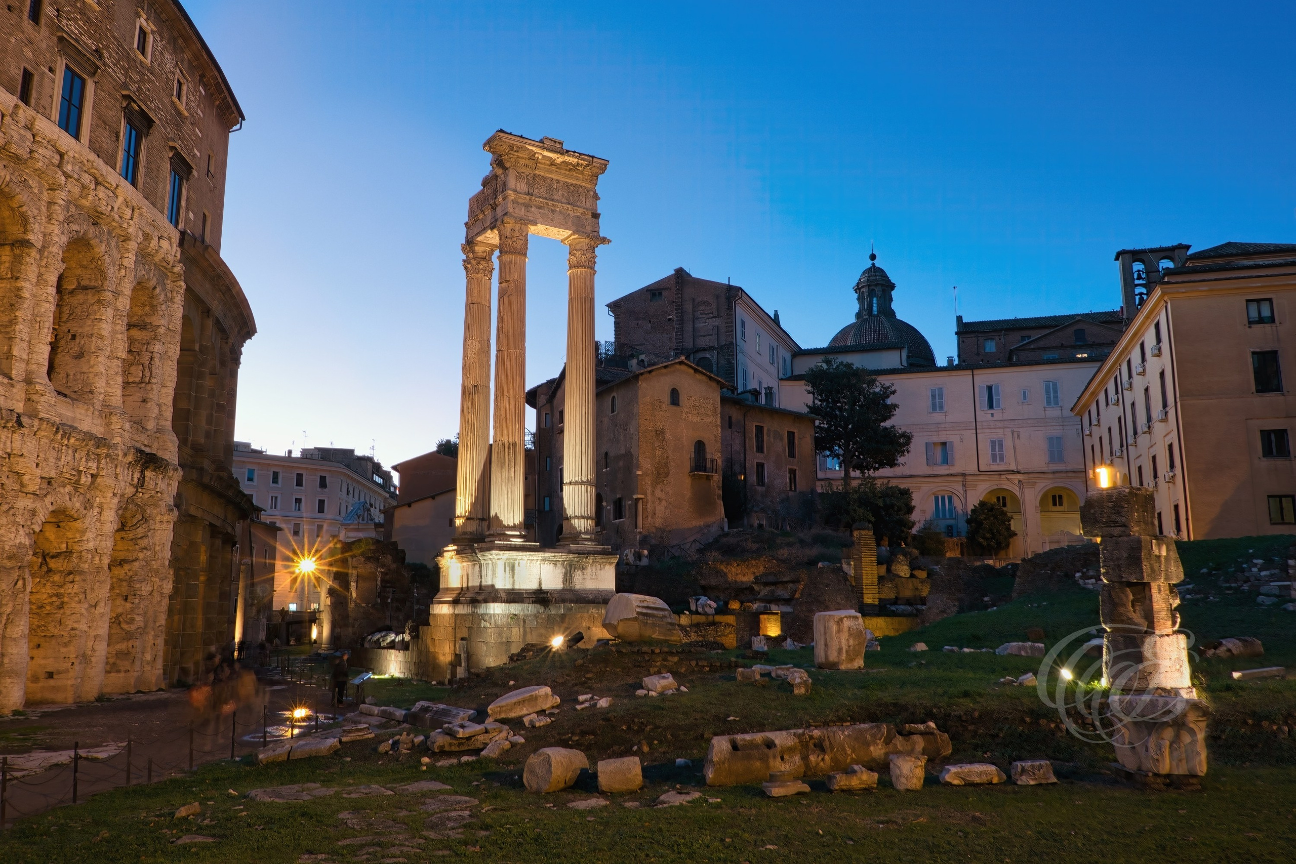 Photography of Italy — Theatre of Marcellus at Blue Hour — Eduardo Bartoli Fine Art & Travel Photography