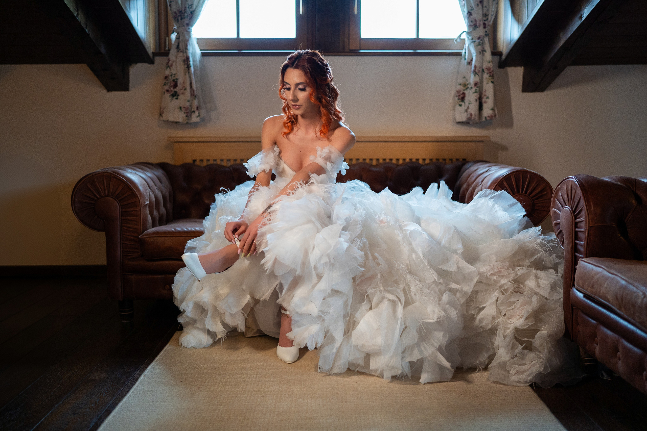 Fotografii artistice cu mireasa in ziua nuntii