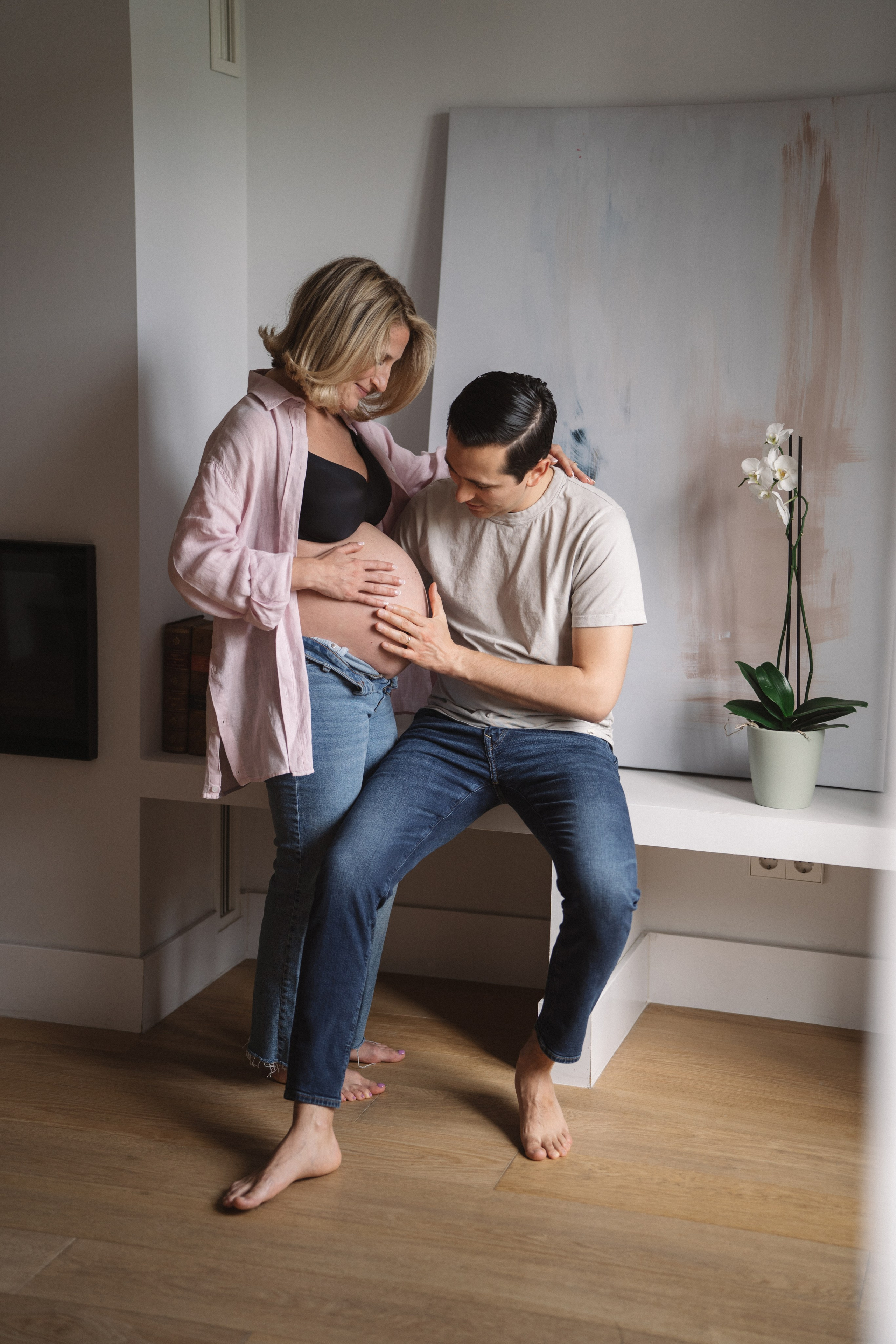 Fotógrafo de sesiones para embarazadas en Madrid. Fotógrafo en Madrid, España. Alyona Belyaninova