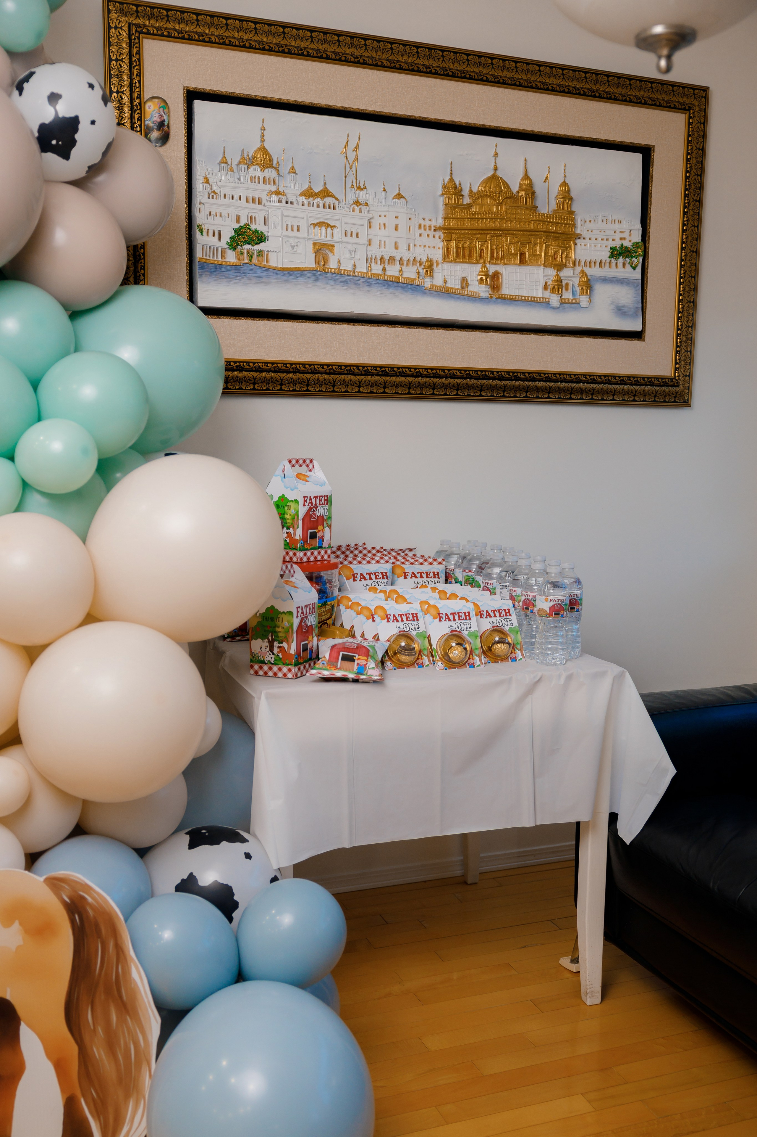 Fateh’s 1st birthday. Home