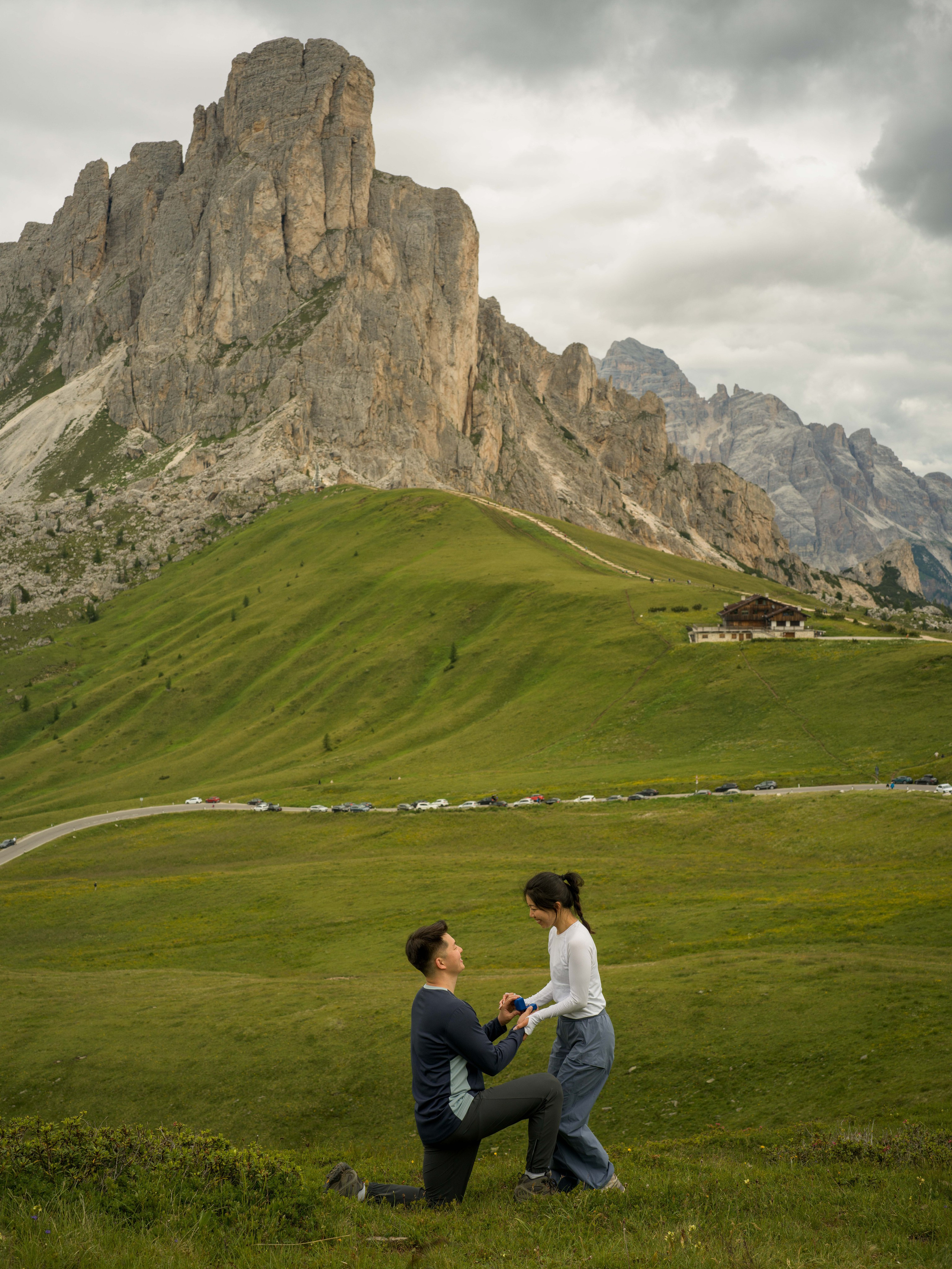 Proposal, Passo Giau, the Dolomites
