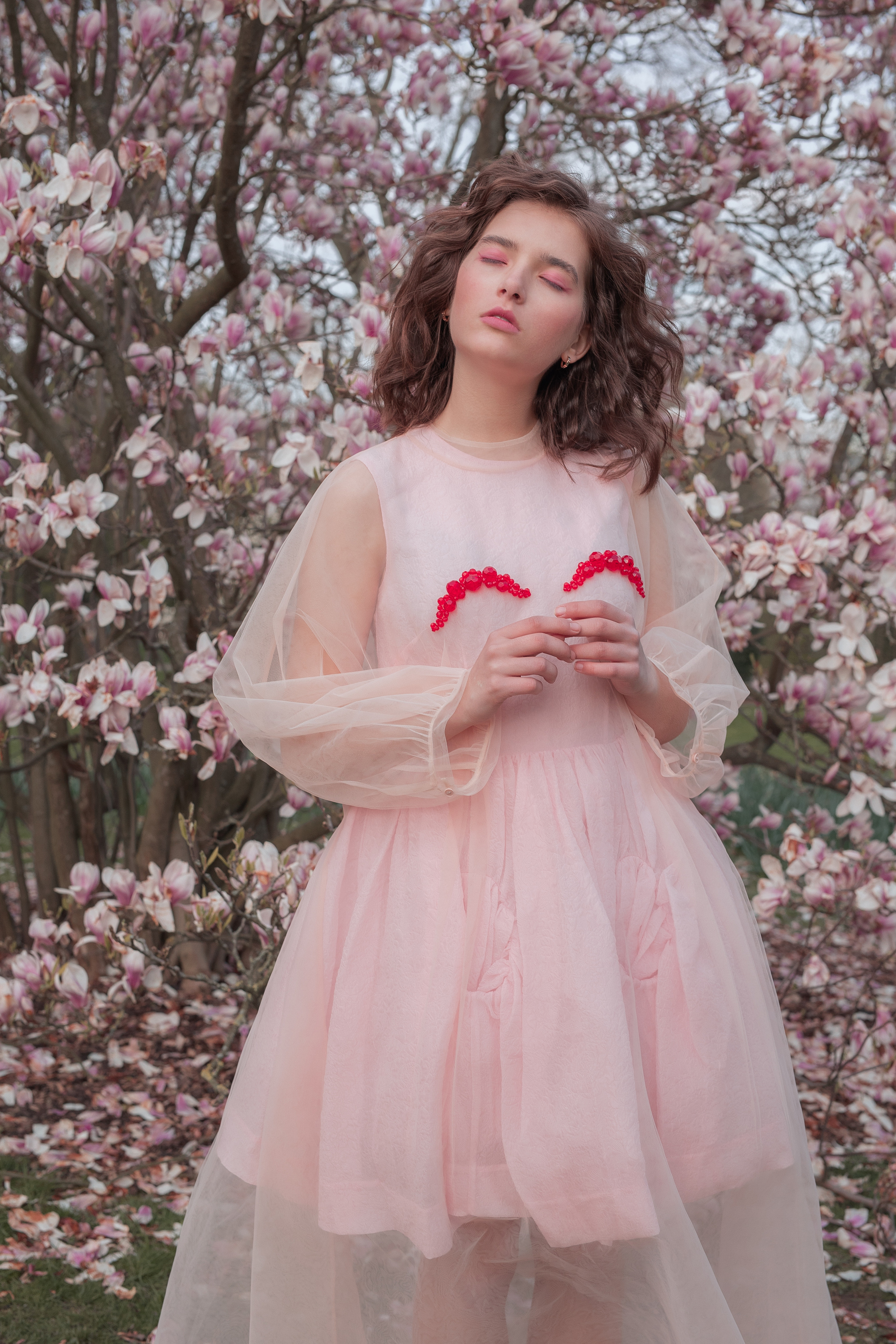 Fotoshootings unter Magnolien. Familien & Hochzeitfotografin Nadja Holzmann