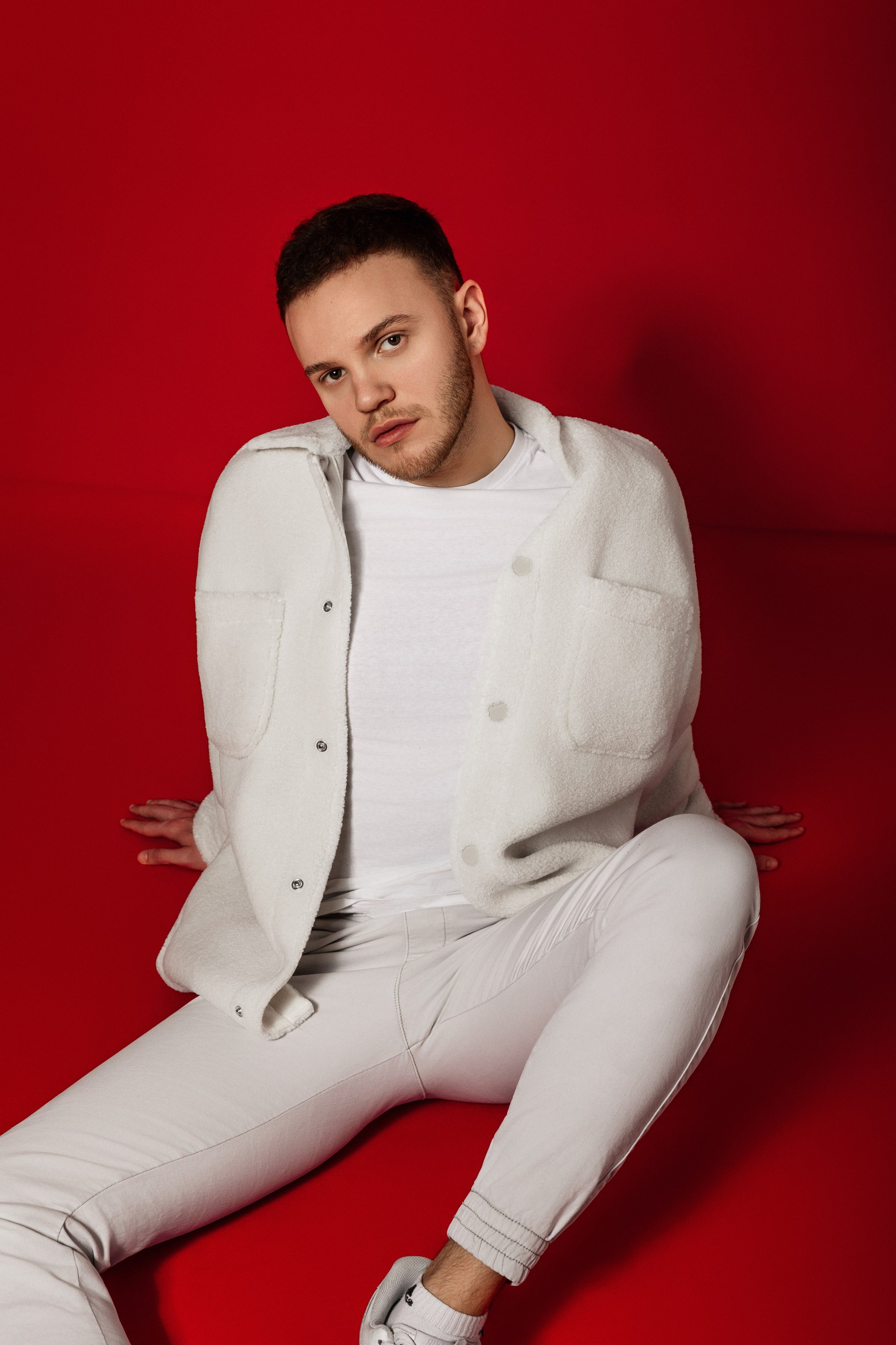 Professional studio portrait in Belgrade with soft lighting, Artistic studio portrait session in Belgrade, Serbia, Studio portrait with professional lighting setup, Elegant portrait taken in a photography studio in Belgrade