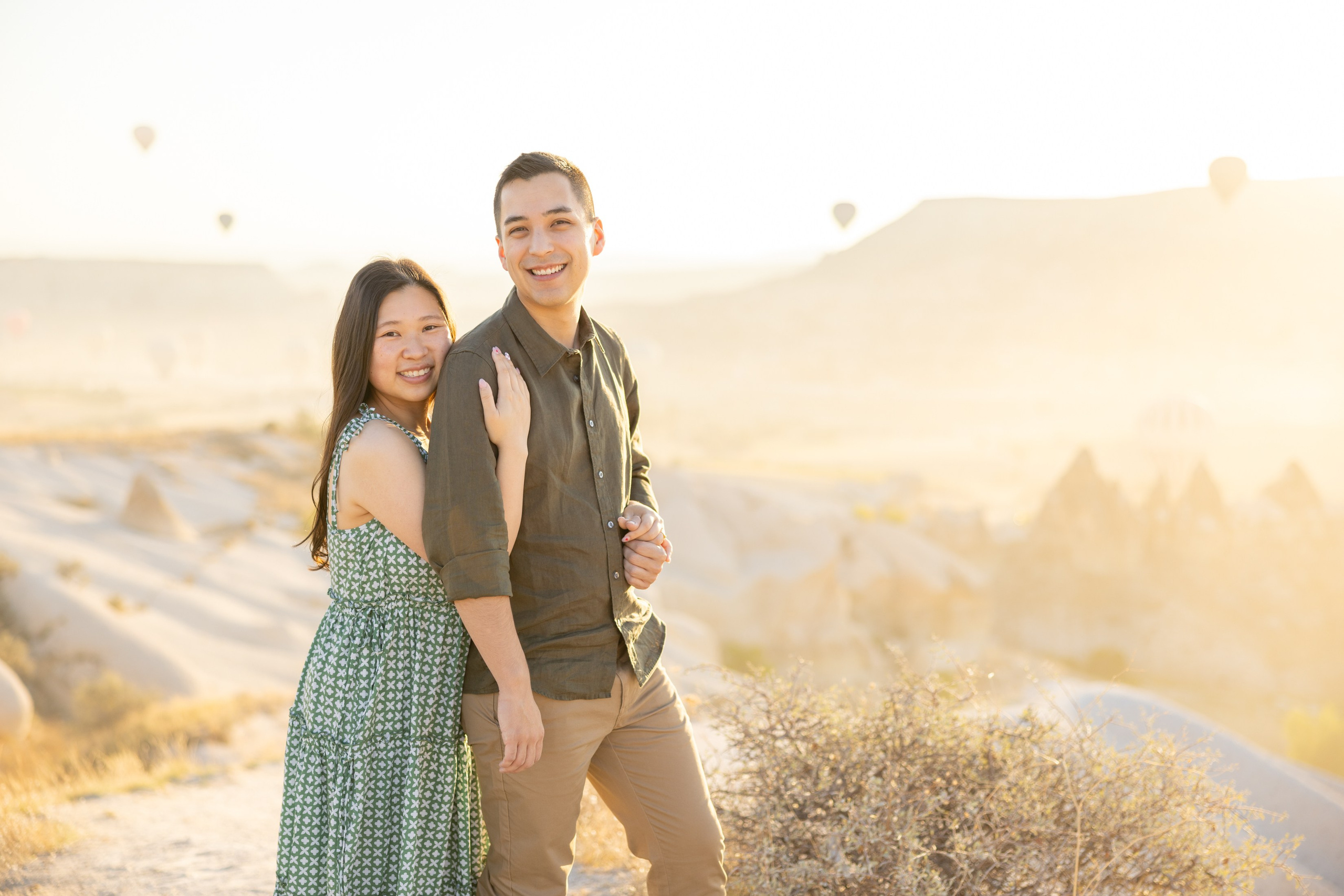 Romantic Love Story Photoshoot with Hot Air Balloons in Cappadocia. Julia Ganch I Fashion Wedding Photography I Cappadocia Turkey
