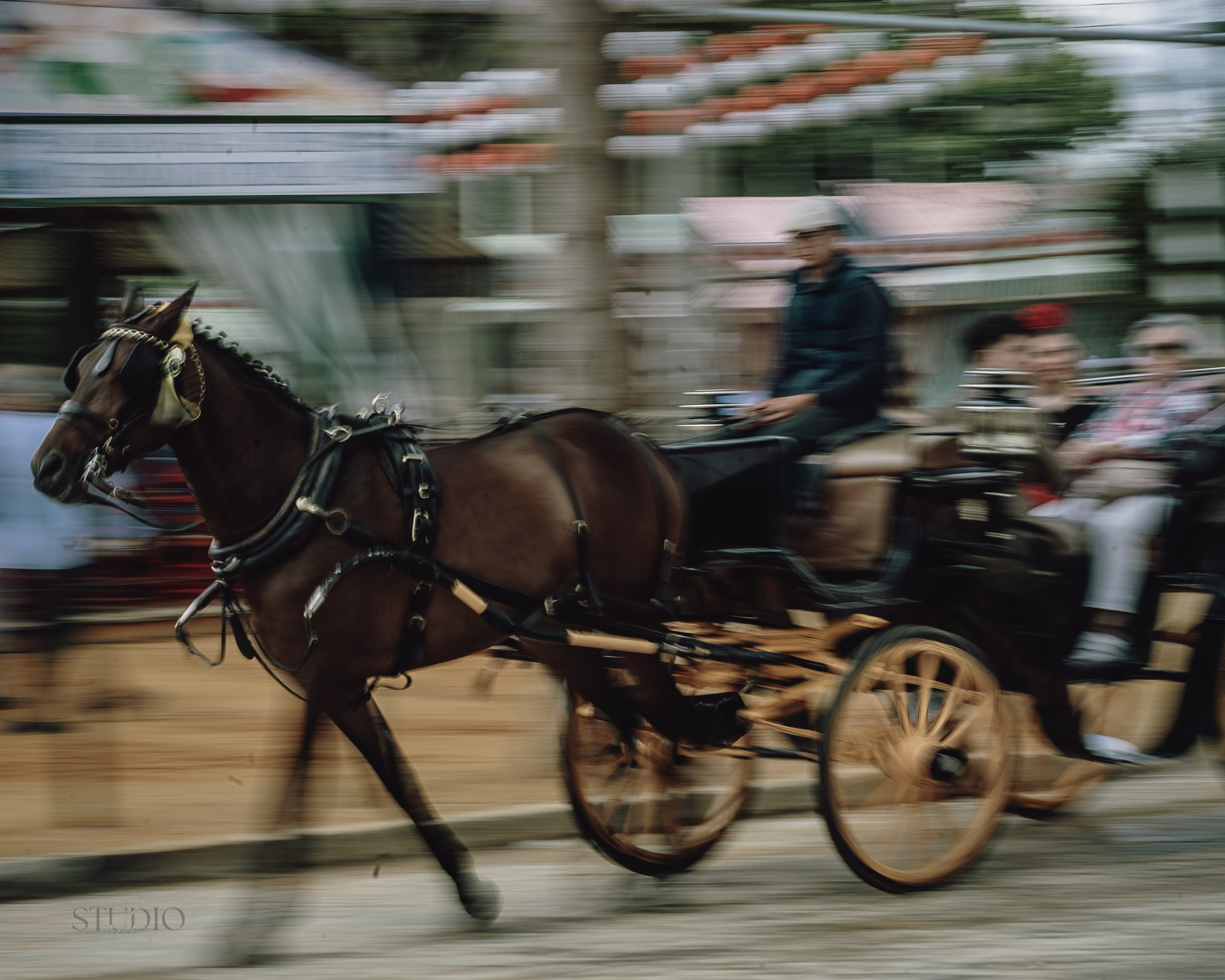 Sesión de fotos en feria de Abril de Sevilla. Inicio