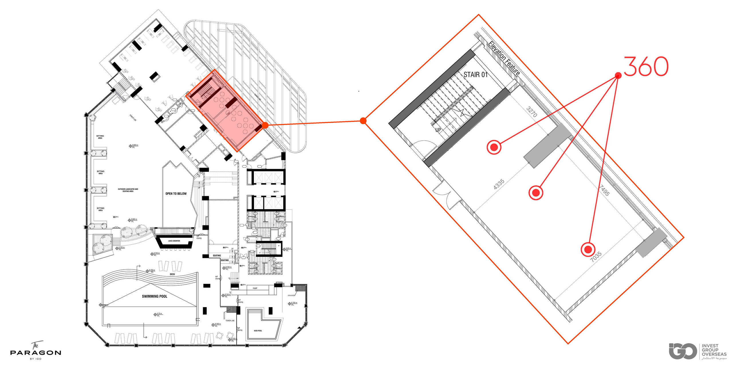 Multipurpose Room. (Option 2) PARAGON by IGO. Aslantashu
