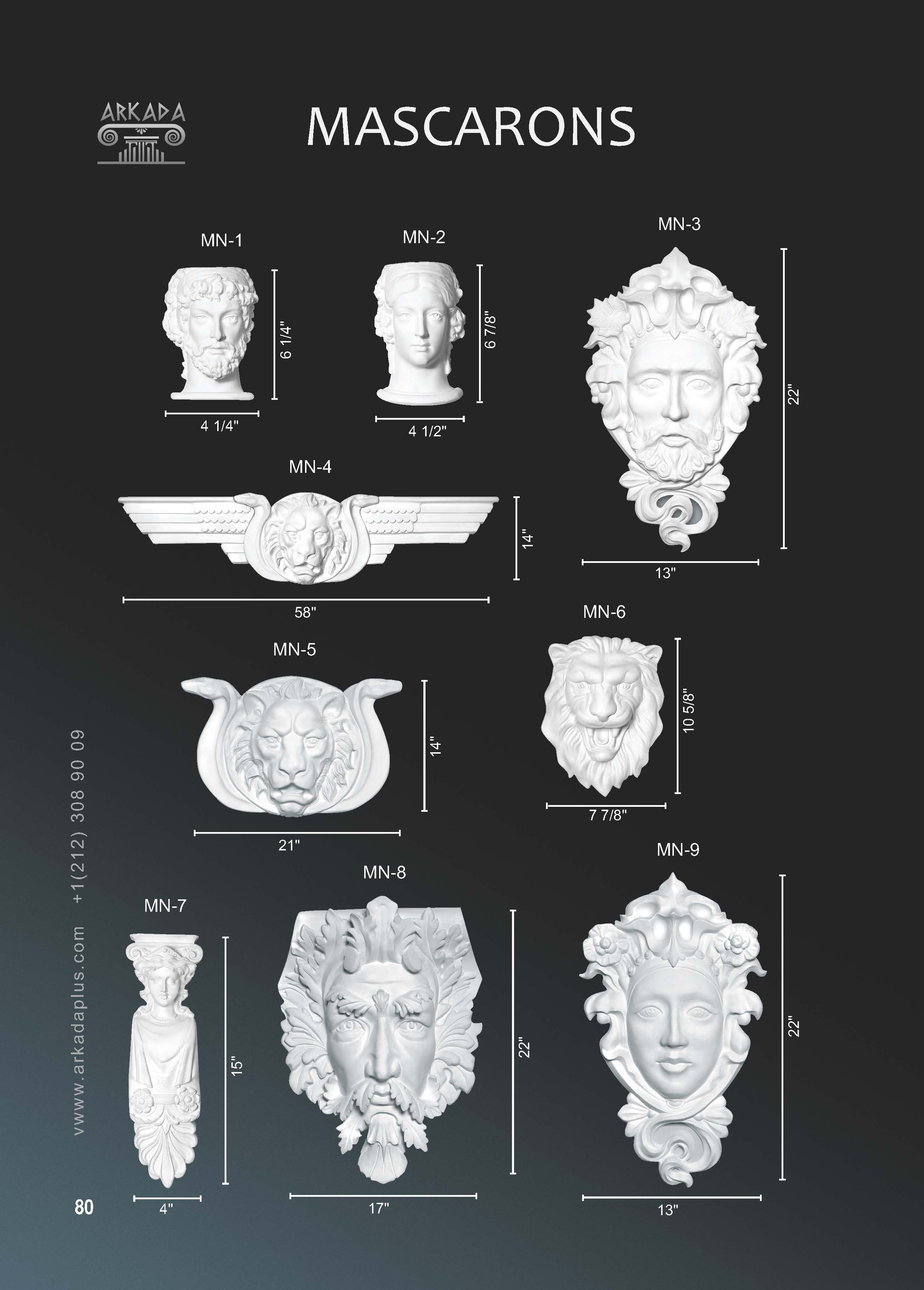 Catalog pages. Plaster molding