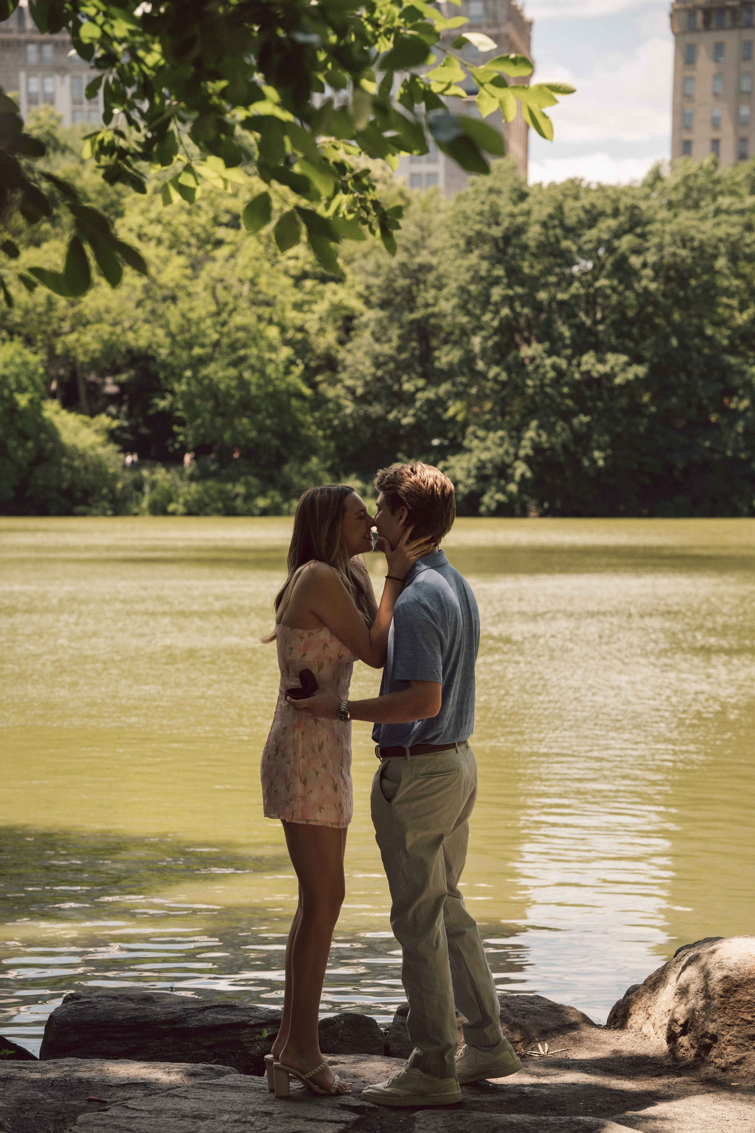 Surprise proposal Central Park. New York + destination photographer