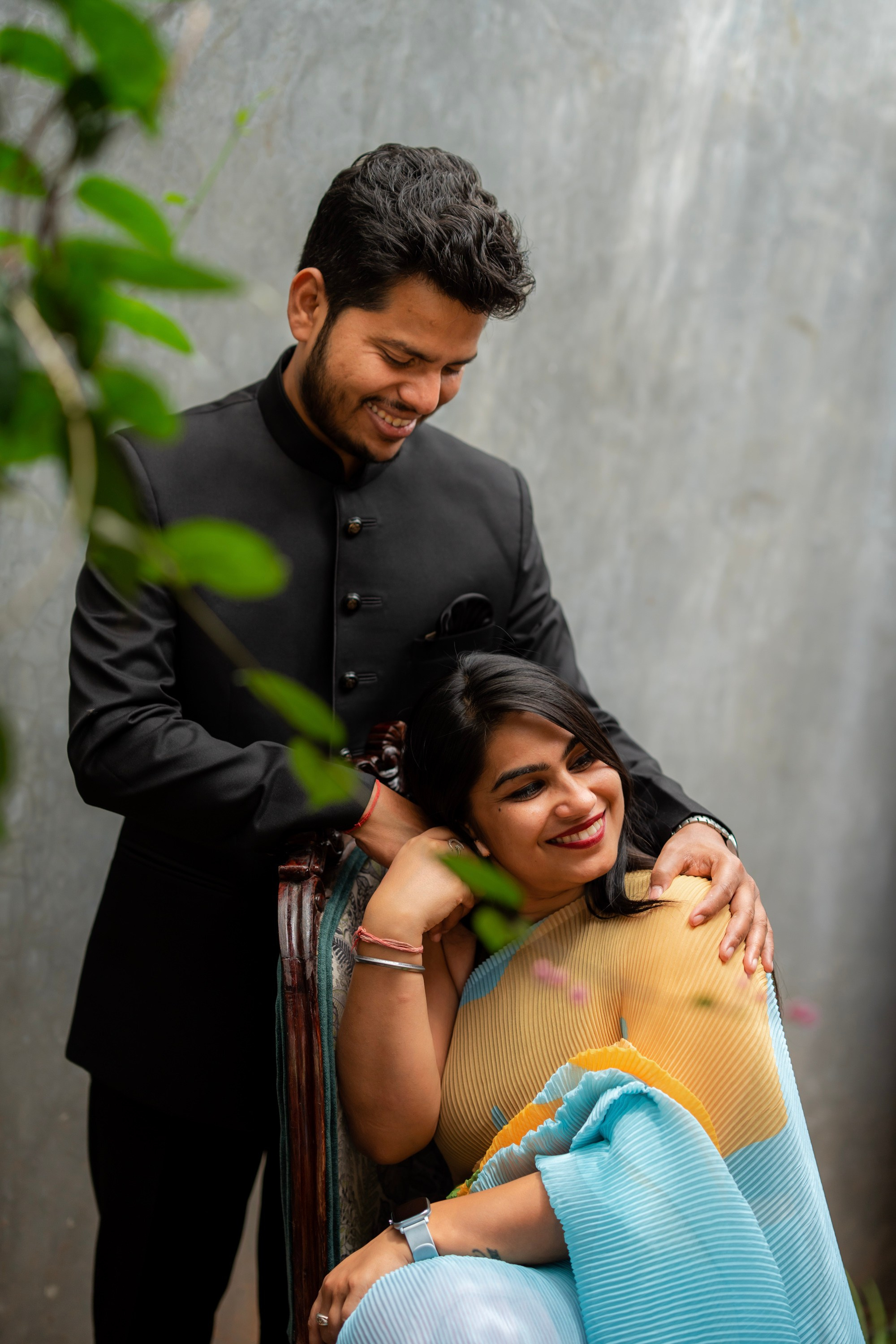 Prakriti & Ayush, Pre-Wedding Shoot at Shibravyi Courtyard, Bangalore | Truly Yours
