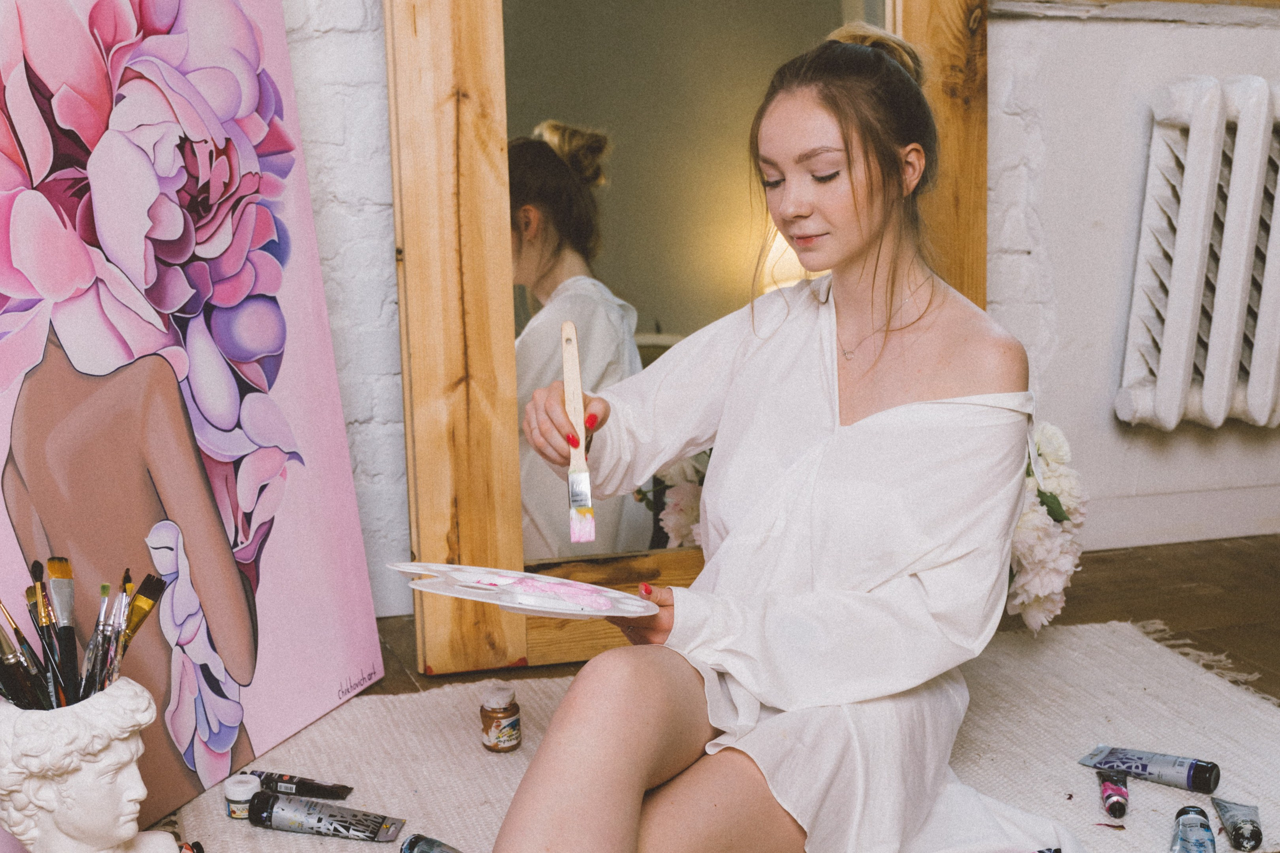 Алеся-фотосессия для художника. Фотограф Анна Кучерявая | Свадьбы и мероприятия в Дубае