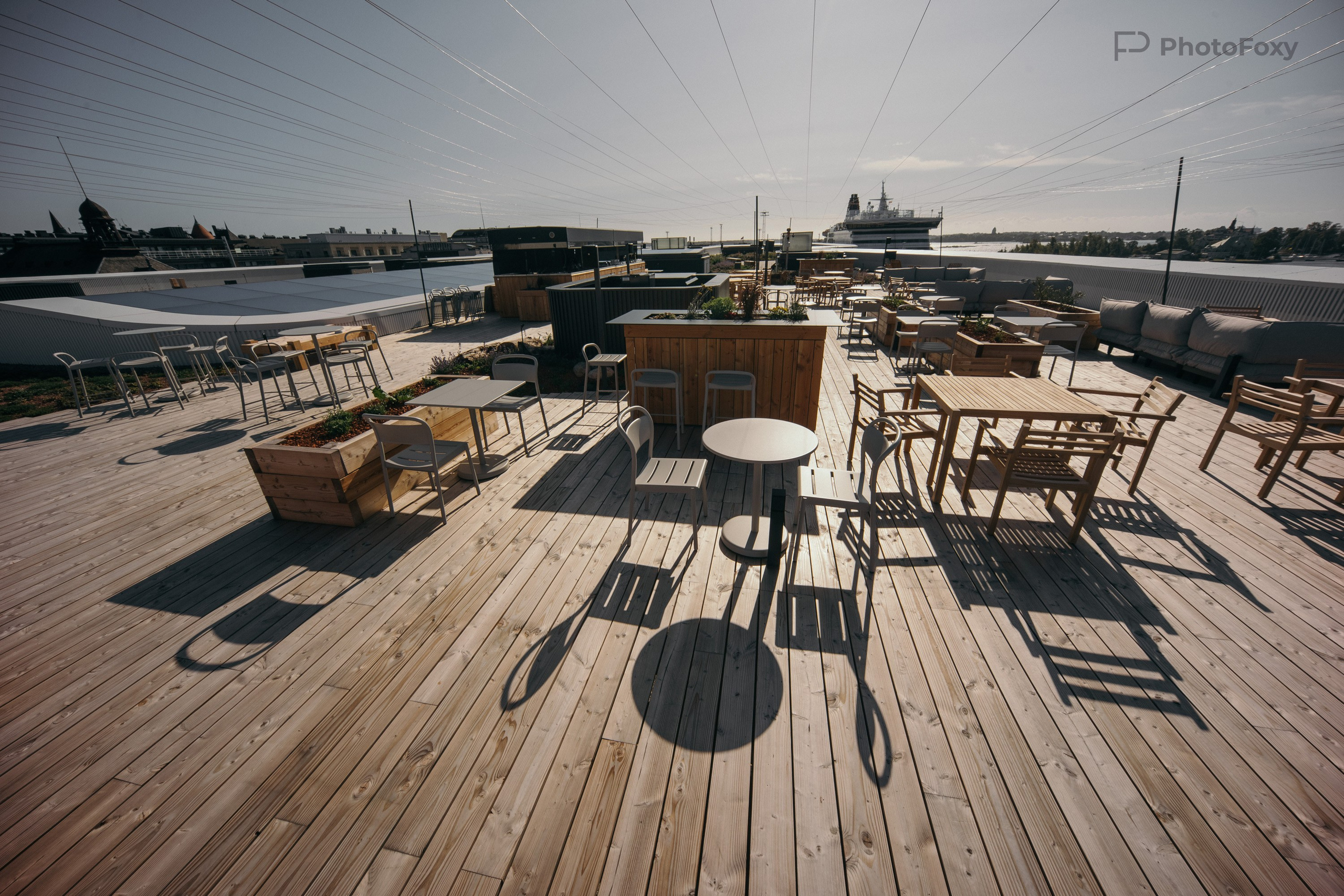 Hotelli Pier 4:n kattoterassi, Sokos. Valokuvaaja Lahti, Helsinki Elena Salonen